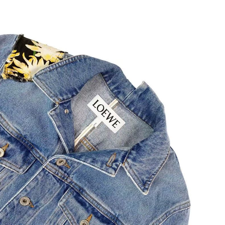 Loewe LOEWE Plaid floral denim jacket Size XS / US 0-2 / IT 36-38 - 3 Thumbnail