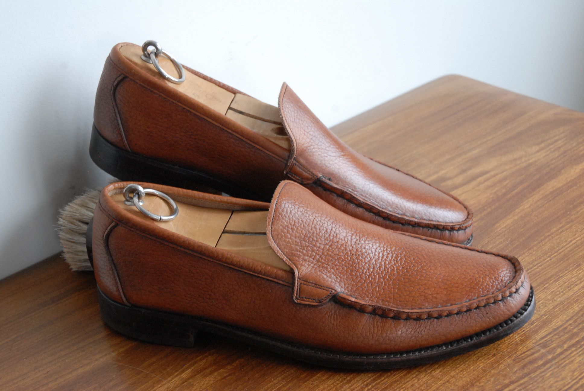 Vintage Hartt True Moccasin loafers, Hand Sewn, Custom Grade Size US 9 / EU 42 - 2 Thumbnail