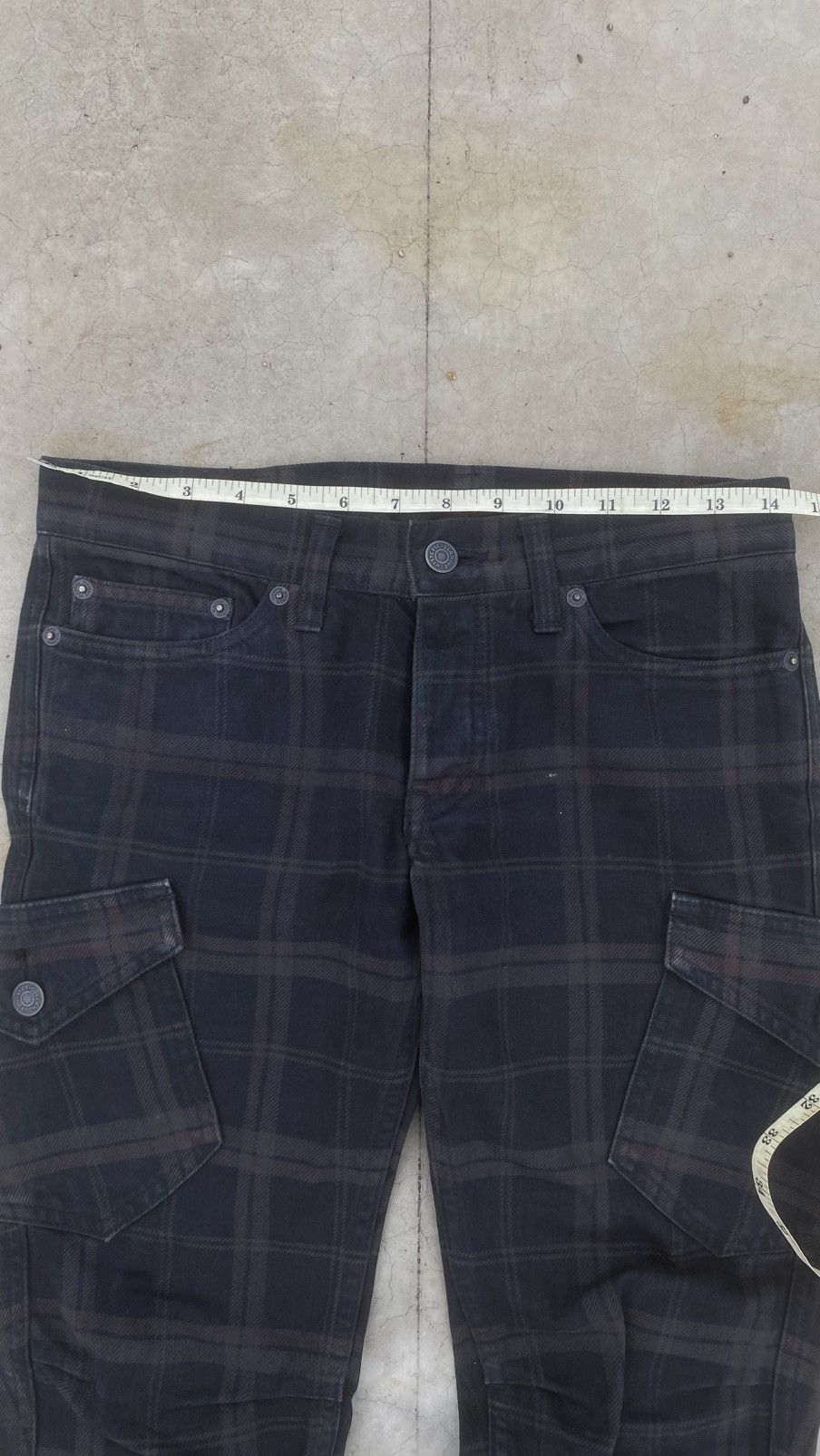 Hysteric Glamour Hysteric Glamour Plaid Cargo Shorts 3/4 Length Y2K Size 29" - 12 Thumbnail