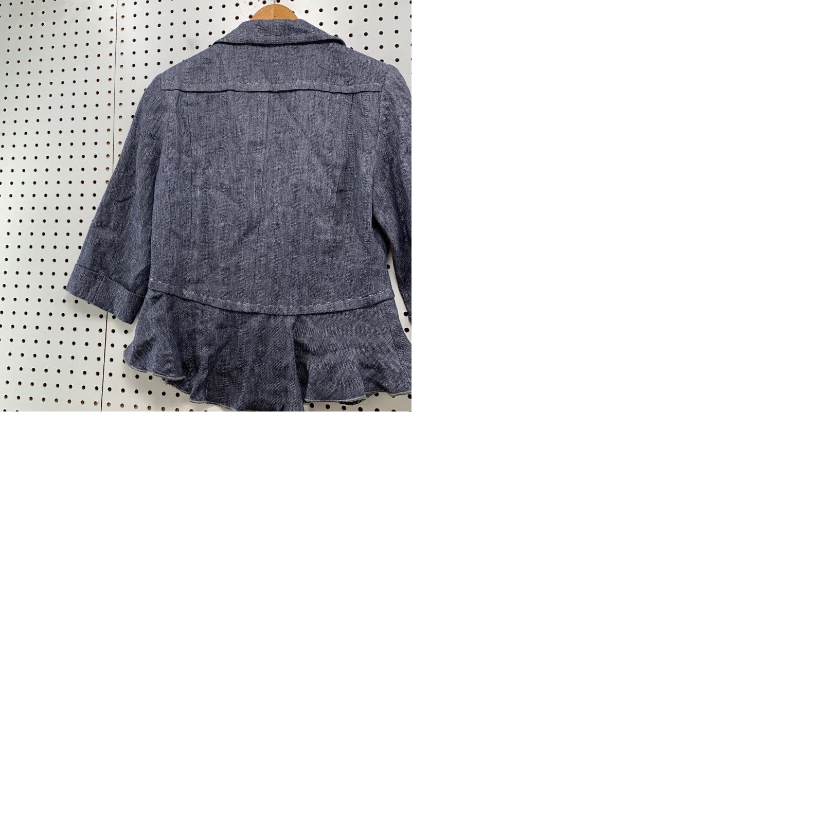Anthropologie VINTAGE Anthropologie People Like Frank Linen Blazer Womens M Blue 3/4 Sleeve Shirt Blazer Womens Medium Blue 3/4 Sleeve Size M / US 6-8 / IT 42-44 - 10 Thumbnail