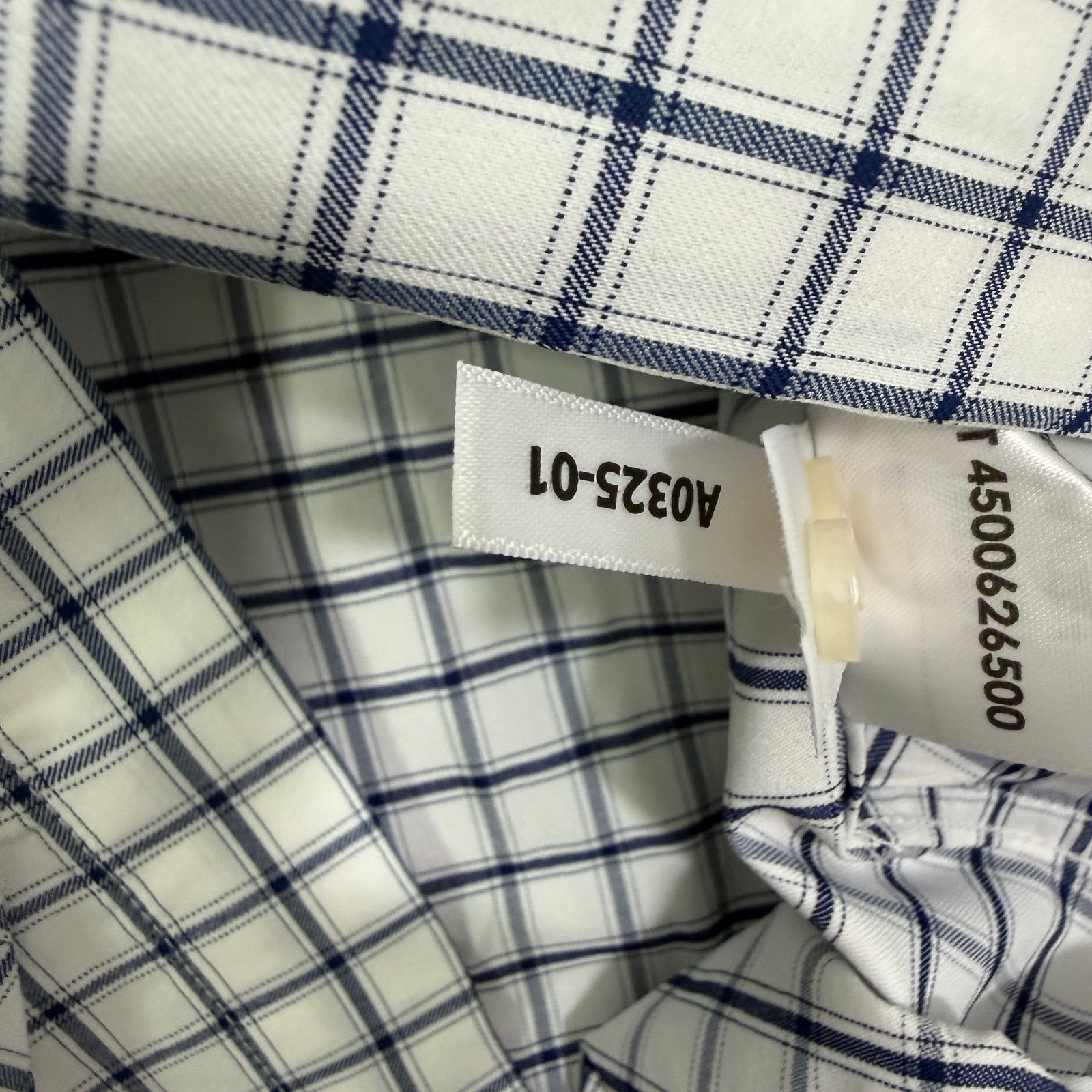 Bonobos Bonobos Slim Fit Button Shirt Men's 2XL White Blue Plaid NEW Size US XXL / EU 58 / 5 - 6 Thumbnail