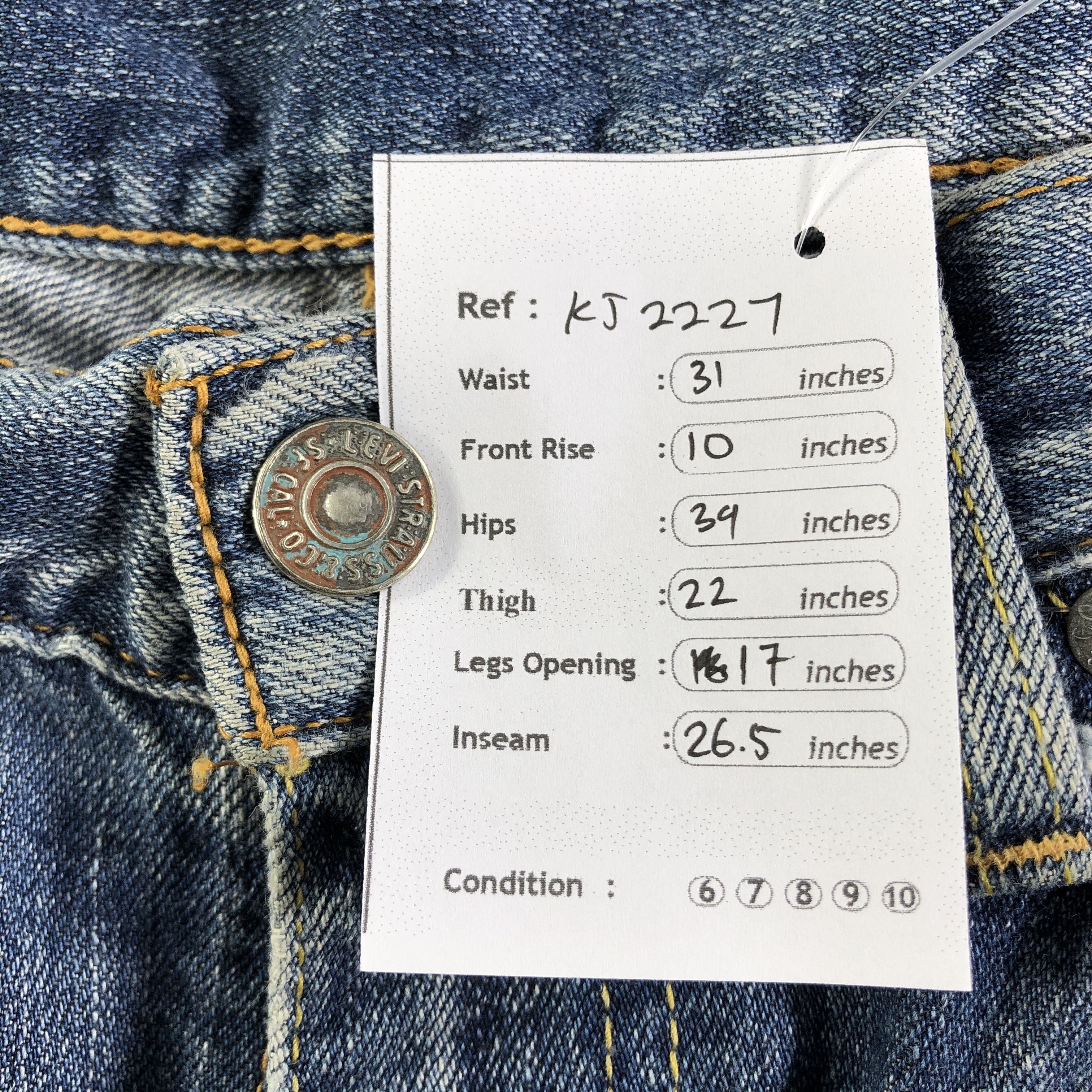 Levi's Vintage Levis 517 Jeans Distress Denim KJ2227 Size US 31 - 11 Thumbnail