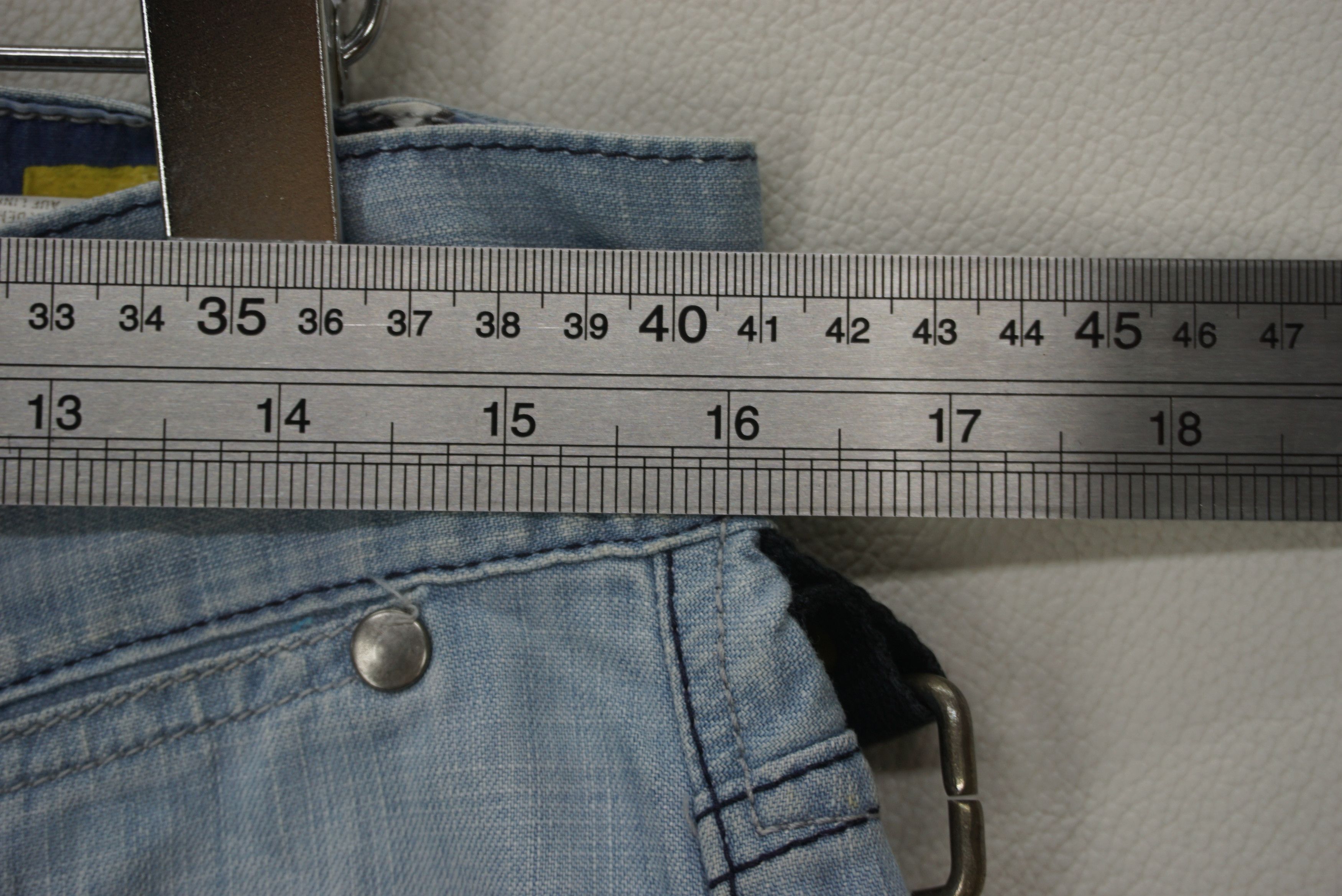 Japanese Brand FREESOUL Jeans fit W33xL35 Low Rise Patchwork Baggy Denim Size US 30 / EU 46 - 6 Thumbnail