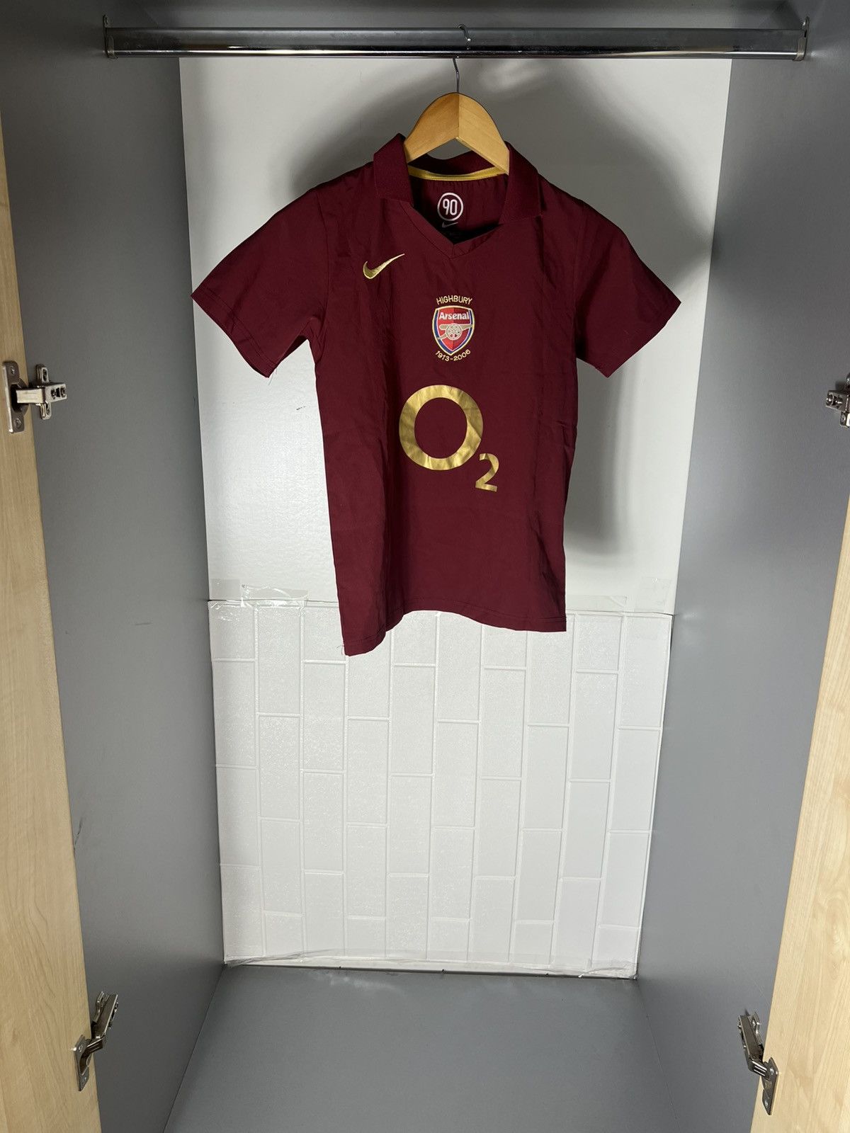 Nike VINTAGE NIKE FC ARSENAL LONDON ENGLAND SOCCER JERSEY Y2K 90s Size US XXS / EU 40 - 2 Thumbnail