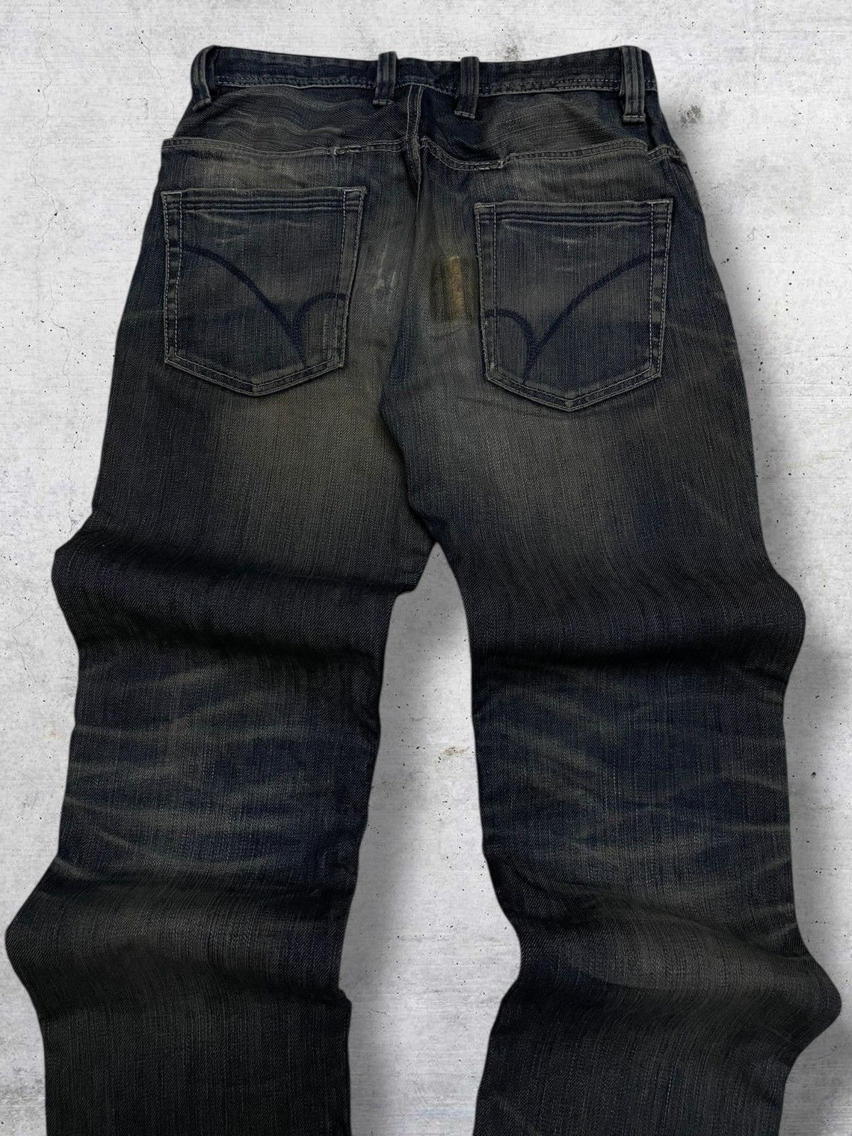 If Six Was Nine VINTAGE BACK NUMBER OG DESIGNER JAPAN 90 MUDWASH STYLE DENIM Size US 28 / EU 44 - 11 Thumbnail