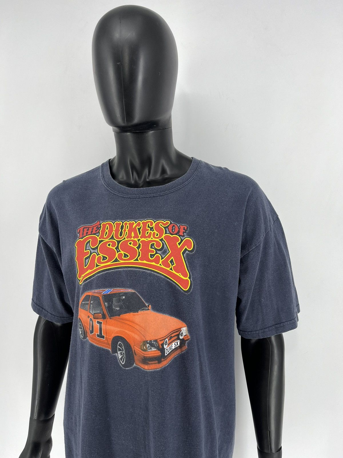 Vintage Vintage 90s The Dukes Of Essex T Shirt Faded Black Size XL Size US XL / EU 56 / 4 - 4 Thumbnail