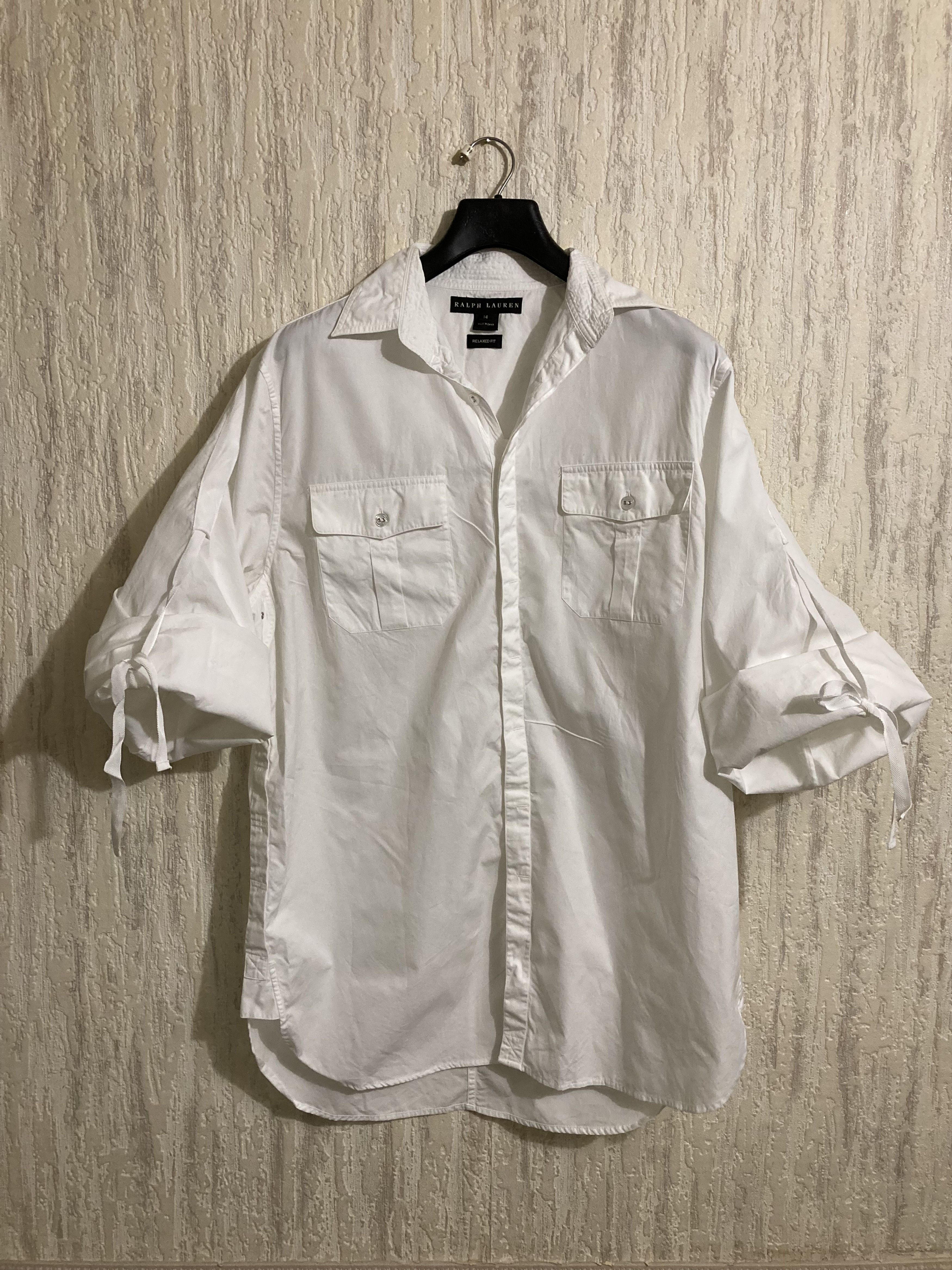 Designer × Ralph Lauren × Vintage VTG Ralph Lauren Black LabelTie-Sleeve Safari Kimono Shirt Size XL / US 12-14 / IT 48-50 - 1 Thumbnail