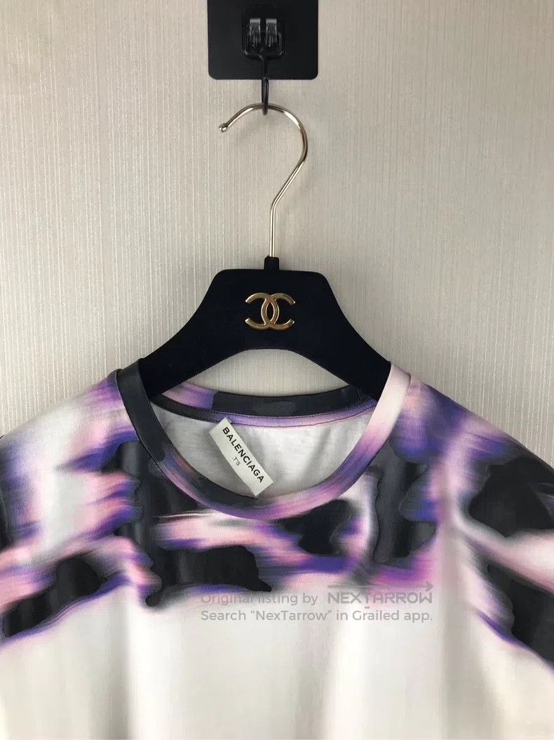 Balenciaga Balenciaga Patchwork print long-sleeved women's short-slee Size S / US 4 / IT 40 - 5 Thumbnail