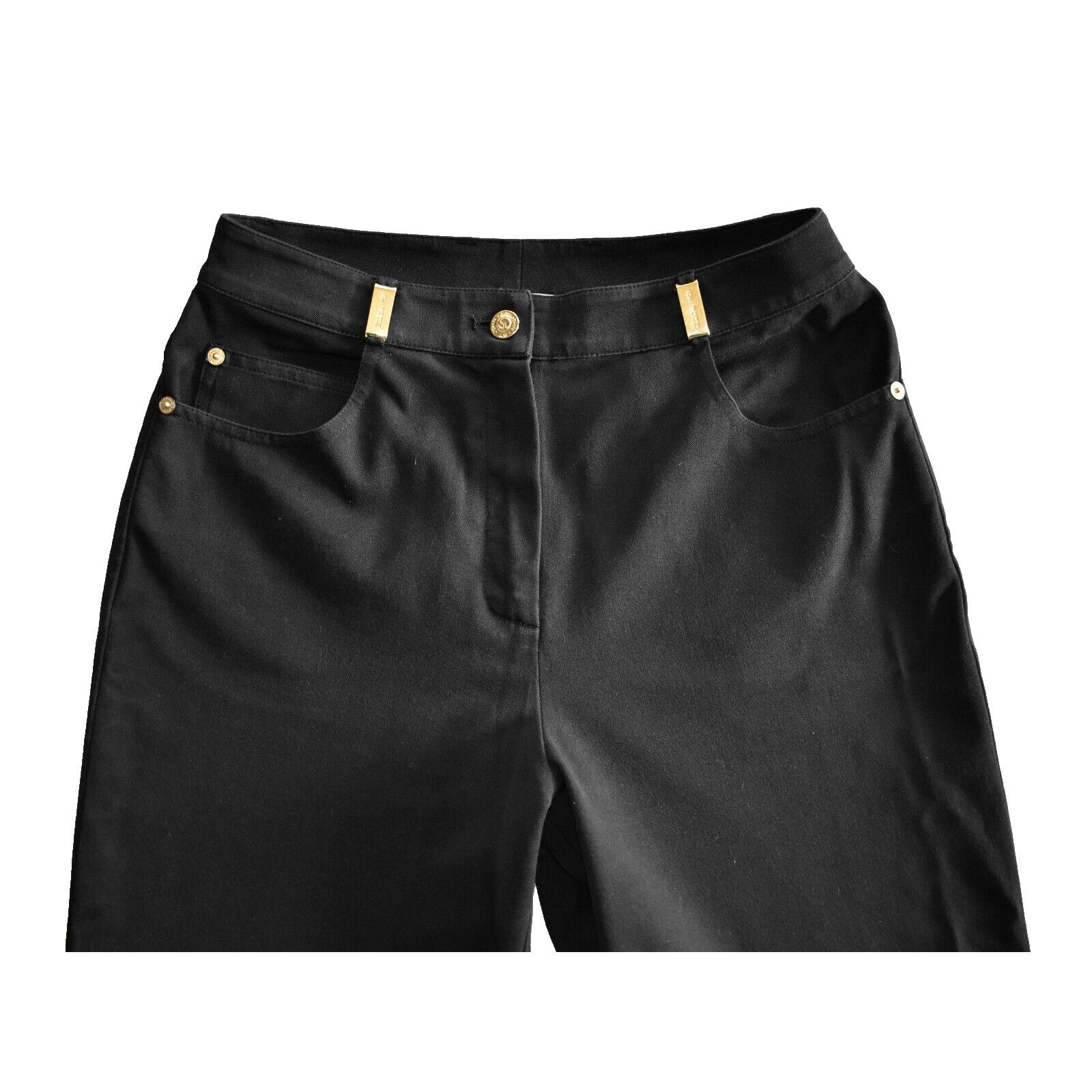 St. John Vintage ST JOHN SPORT Black High Rise Stretchy Jean Pants 4 Size 27" / US 4 / IT 40 - 2 Thumbnail