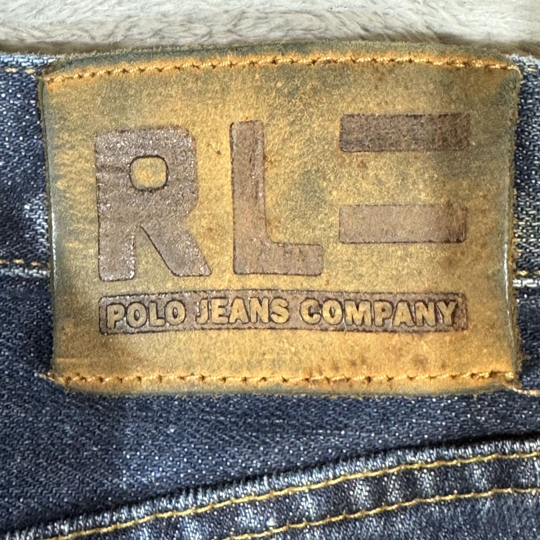 Polo Ralph Lauren Ralph Lauren Polo Jeans Mens 36 X 32 Blue Denim High-Rise Straight Leg Jeans Vintage No Size US M / EU 48-50 / 2 - 4 Thumbnail