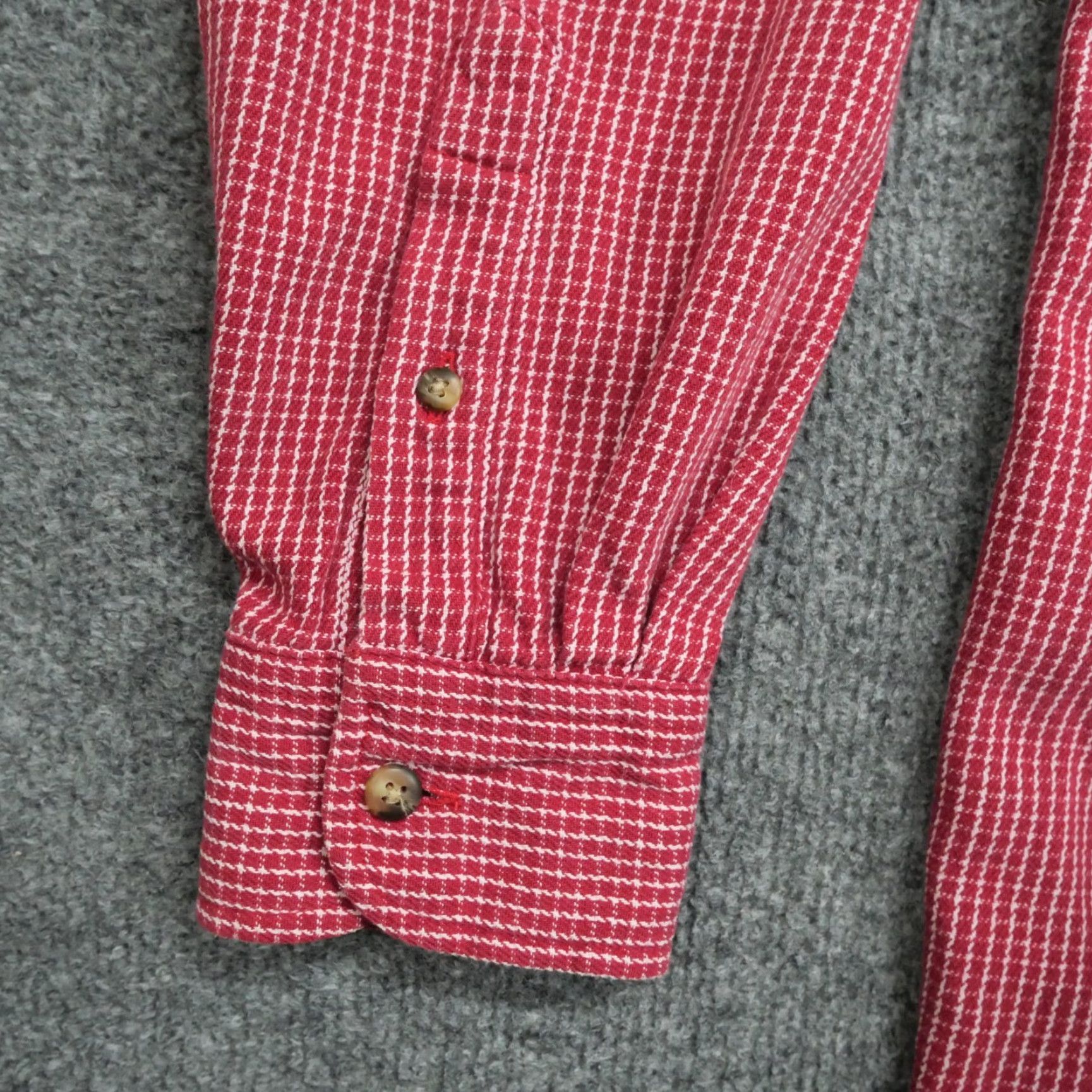 Vintage VINTAGE Sutter & Grant Shirt Mens Medium Red White Houndstooth Heavyweight 90s Size US M / EU 48-50 / 2 - 4 Thumbnail