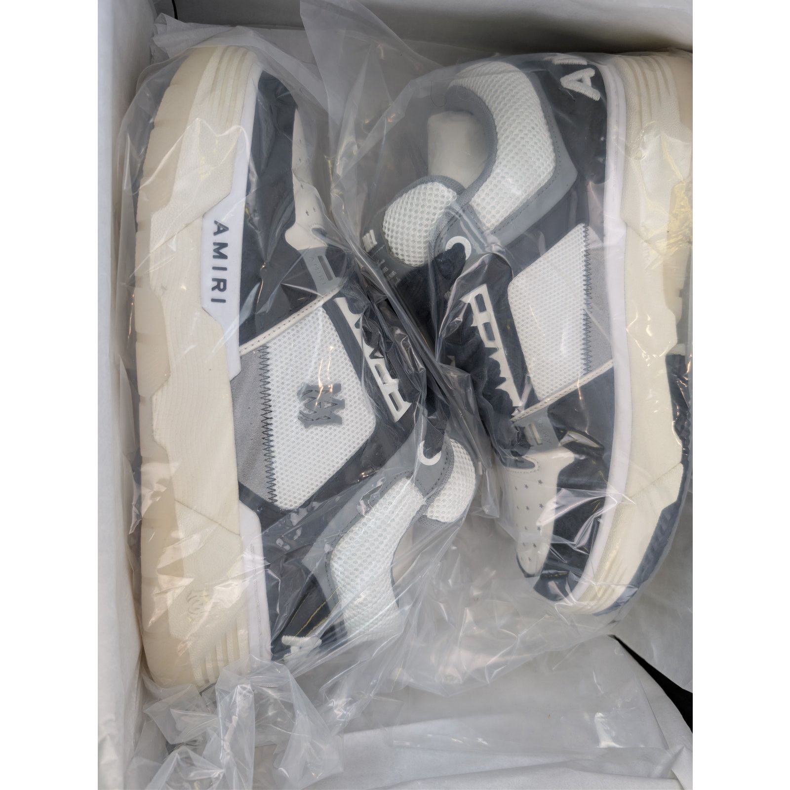 Amiri o1rshd1 MA-1 Quad Debossed Nubuck Sneakers in Black Size US 12 / EU 45 - 22 Thumbnail