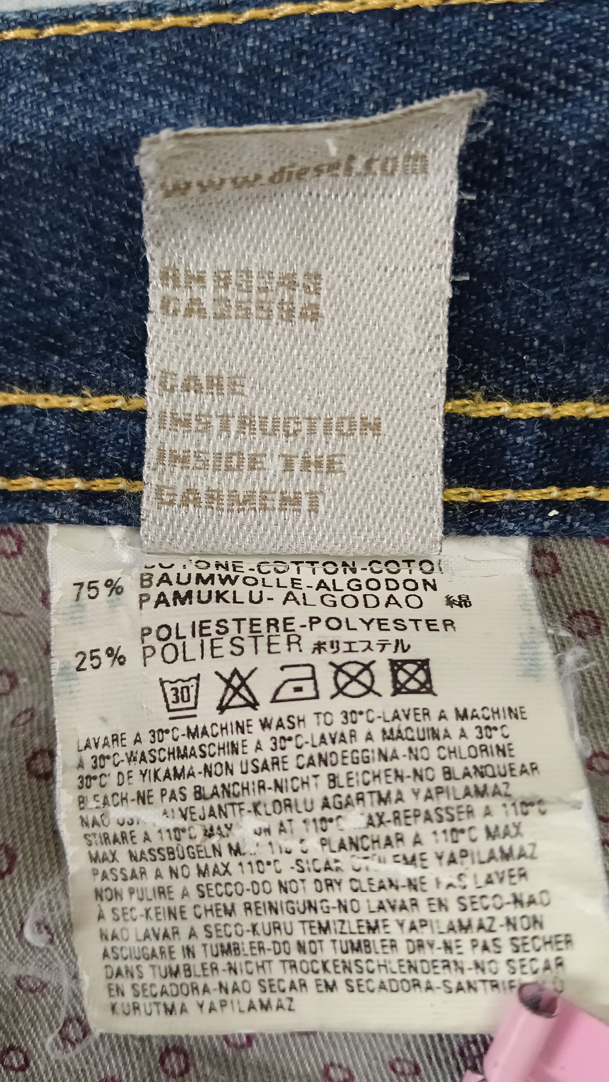 Diesel 💥Diesel Paddom Special💥 Multi Rear Pockets Jeans Size US 31 - 17 Thumbnail