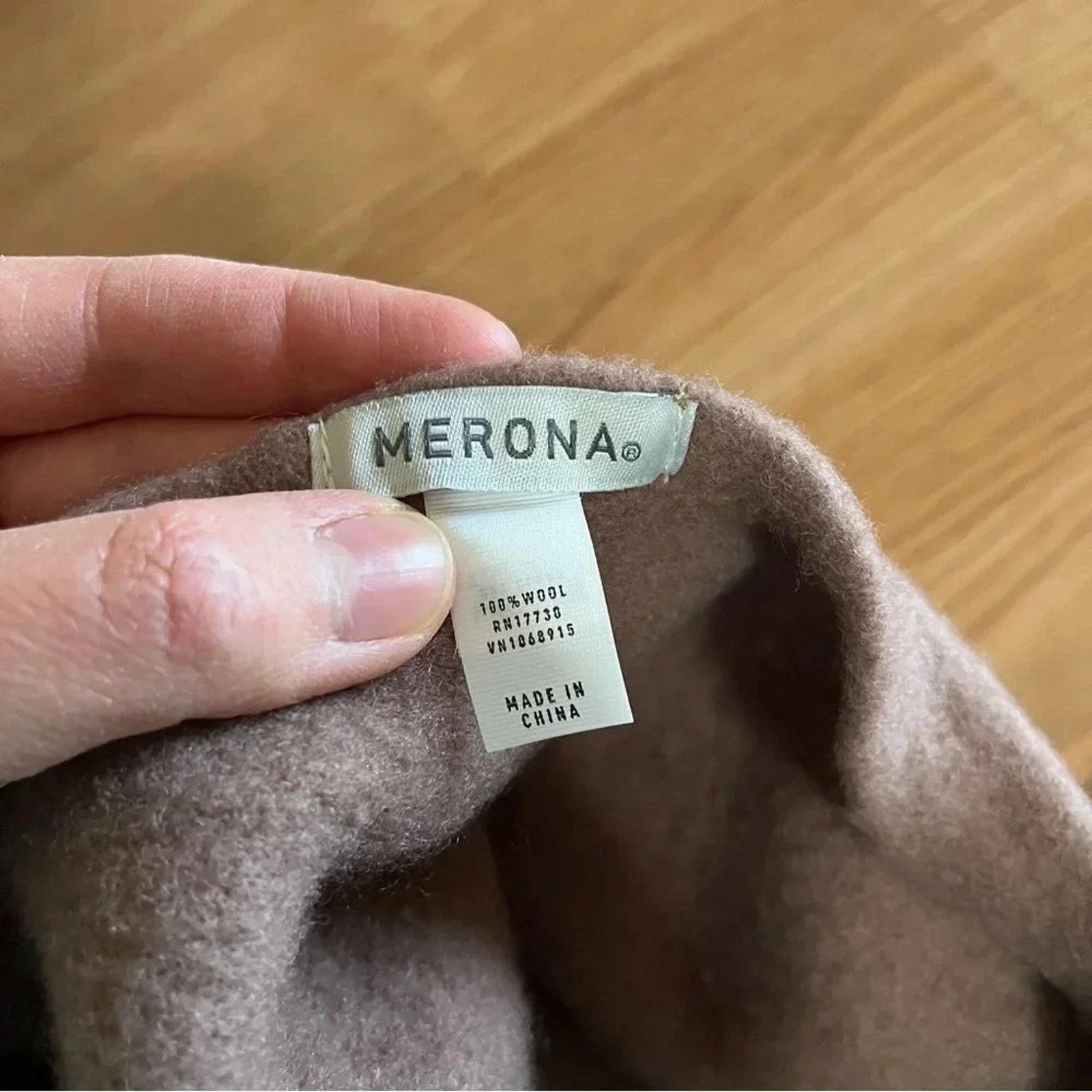 Merona Merona 100% Wool Beret Camel Beige Tan Size ONE SIZE - 3 Thumbnail