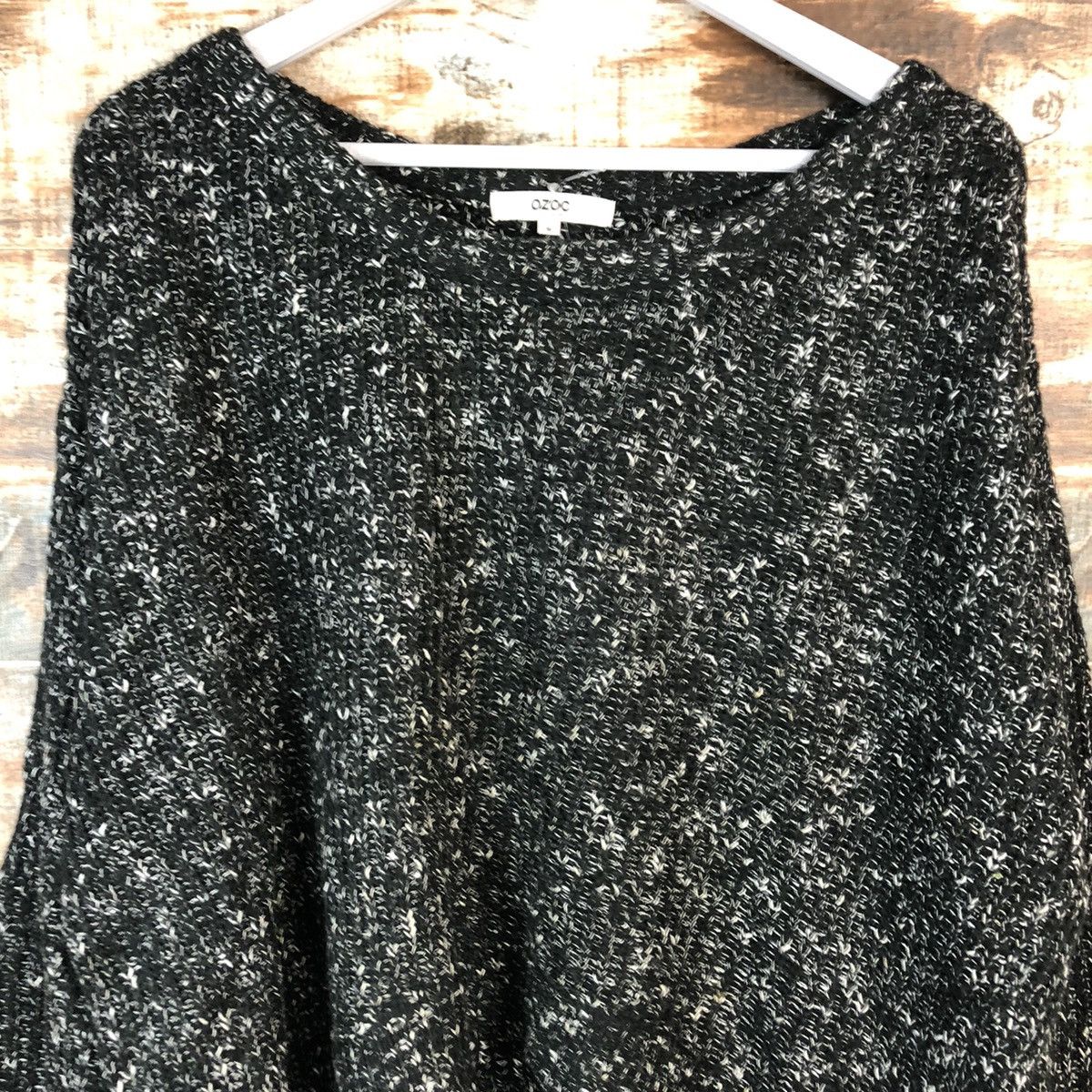Homespun Knitwear × Japanese Brand Ozoc Black Knitwear #A1367 Size M / US 6-8 / IT 42-44 - 9 Thumbnail