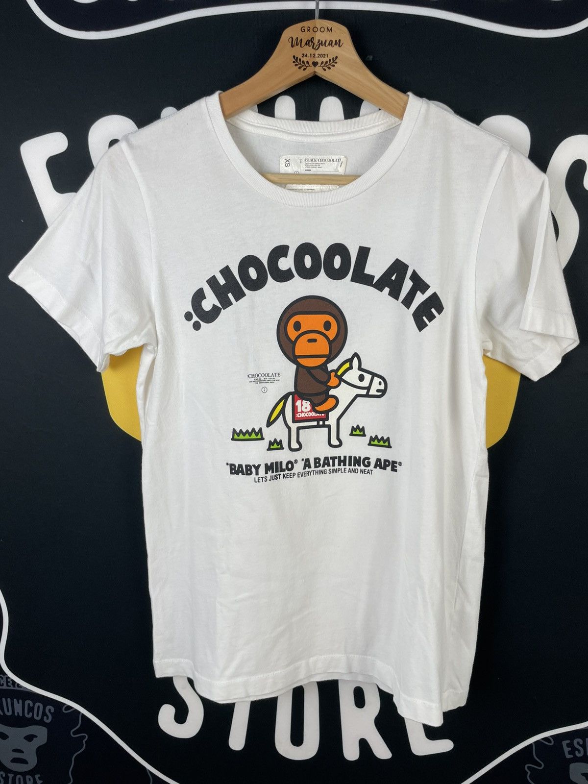 Bape × CHOCOOLATE × Japanese Brand Bape x Chocoolate Baby Milo Tee Size US XS / EU 42 / 0 - 2 Thumbnail