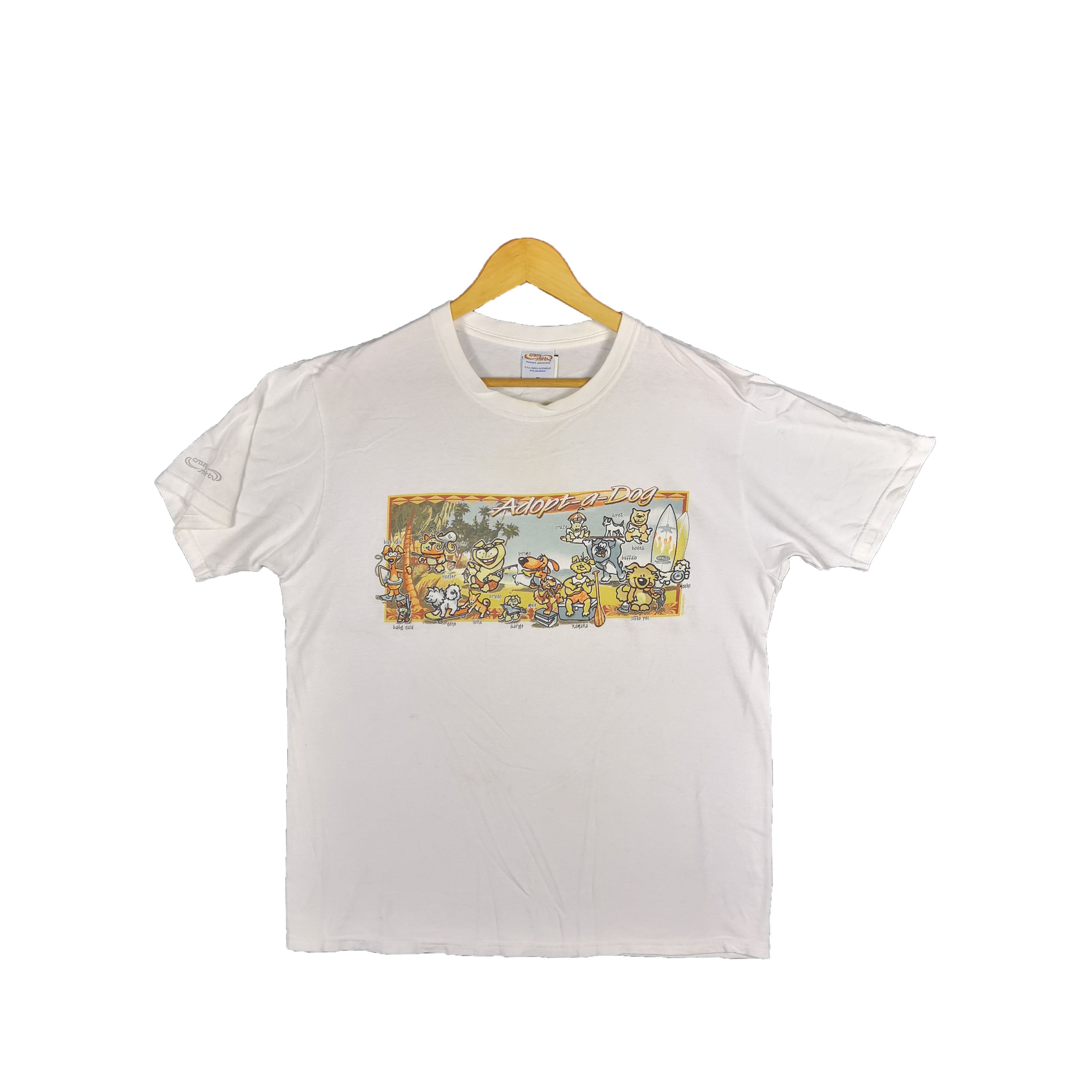 Vintage Vintage Adopt a DOG T-Shirt by Crazy Shirt Crewneck Tees Size US M / EU 48-50 / 2 - 1 Thumbnail