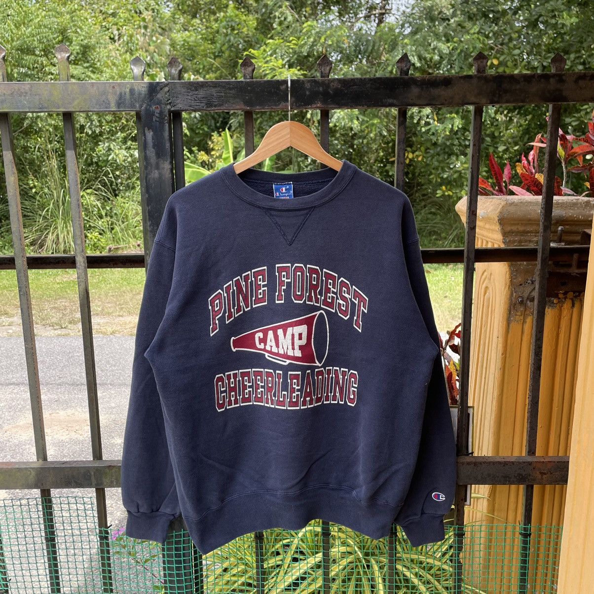 Champion 🔥Vintage Champion USA Made Pine Forest Sweatshirts Size US M / EU 48-50 / 2 - 1 Thumbnail