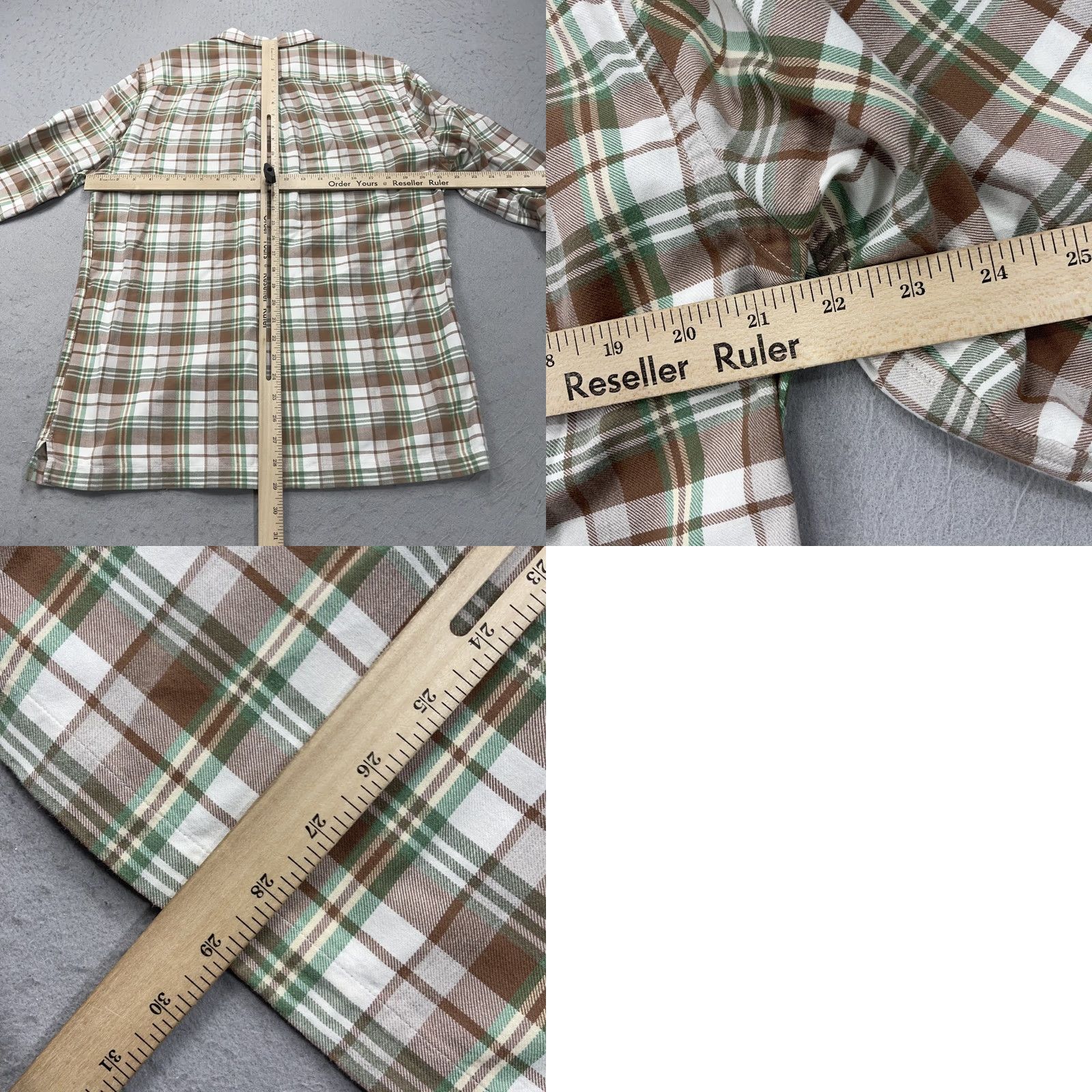 Todd Snyder Todd Snyder Shirt Mens M Green Plaid Cotton Flannel Button-Up Collared Pocket Casual NYC Size US M / EU 48-50 / 2 - 8 Thumbnail