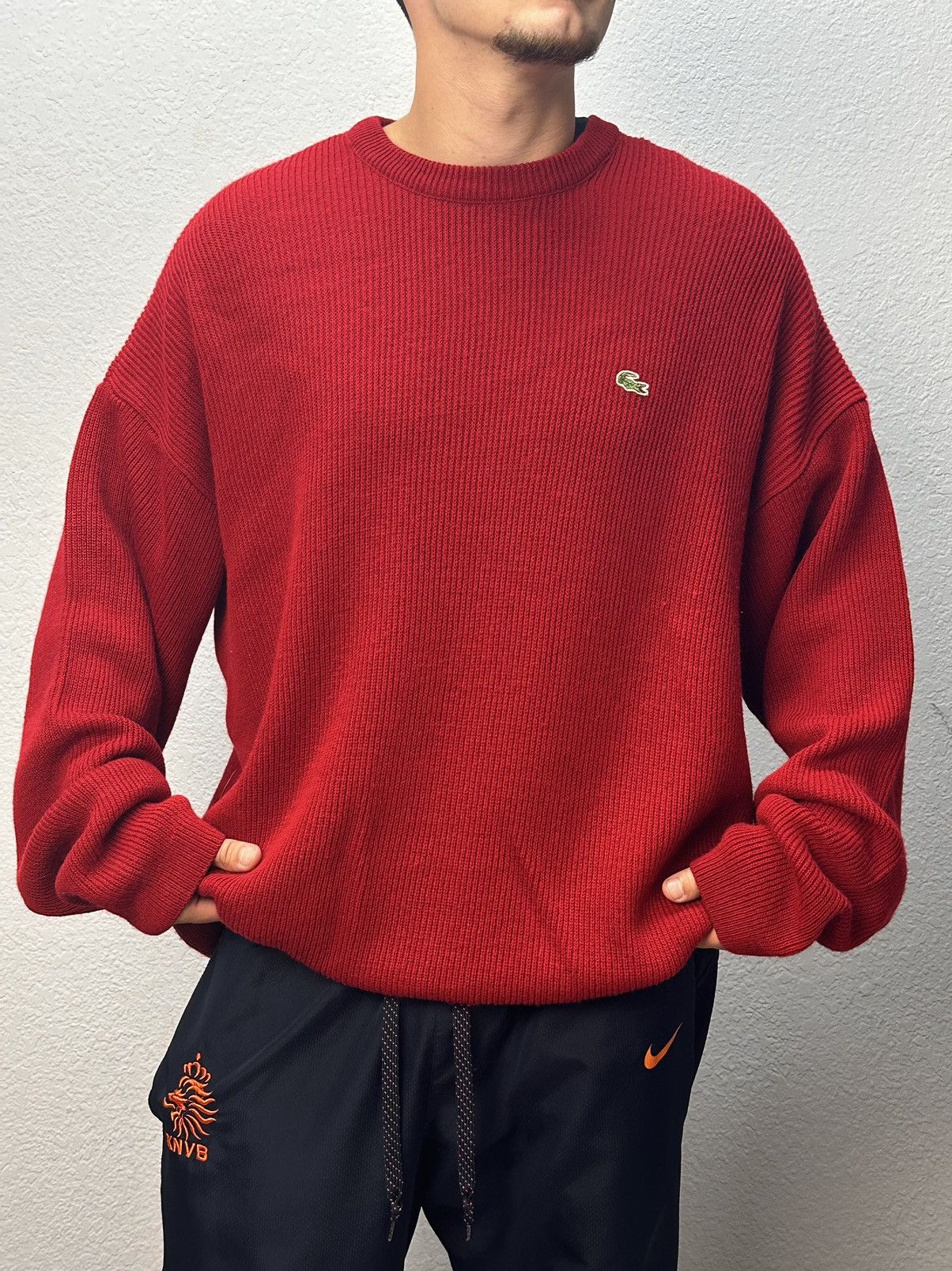 Lacoste Vintage Lacoste Sweater Wool Y2K Diesel Style Ralph Lauren Size US XL / EU 56 / 4 - 1 Thumbnail