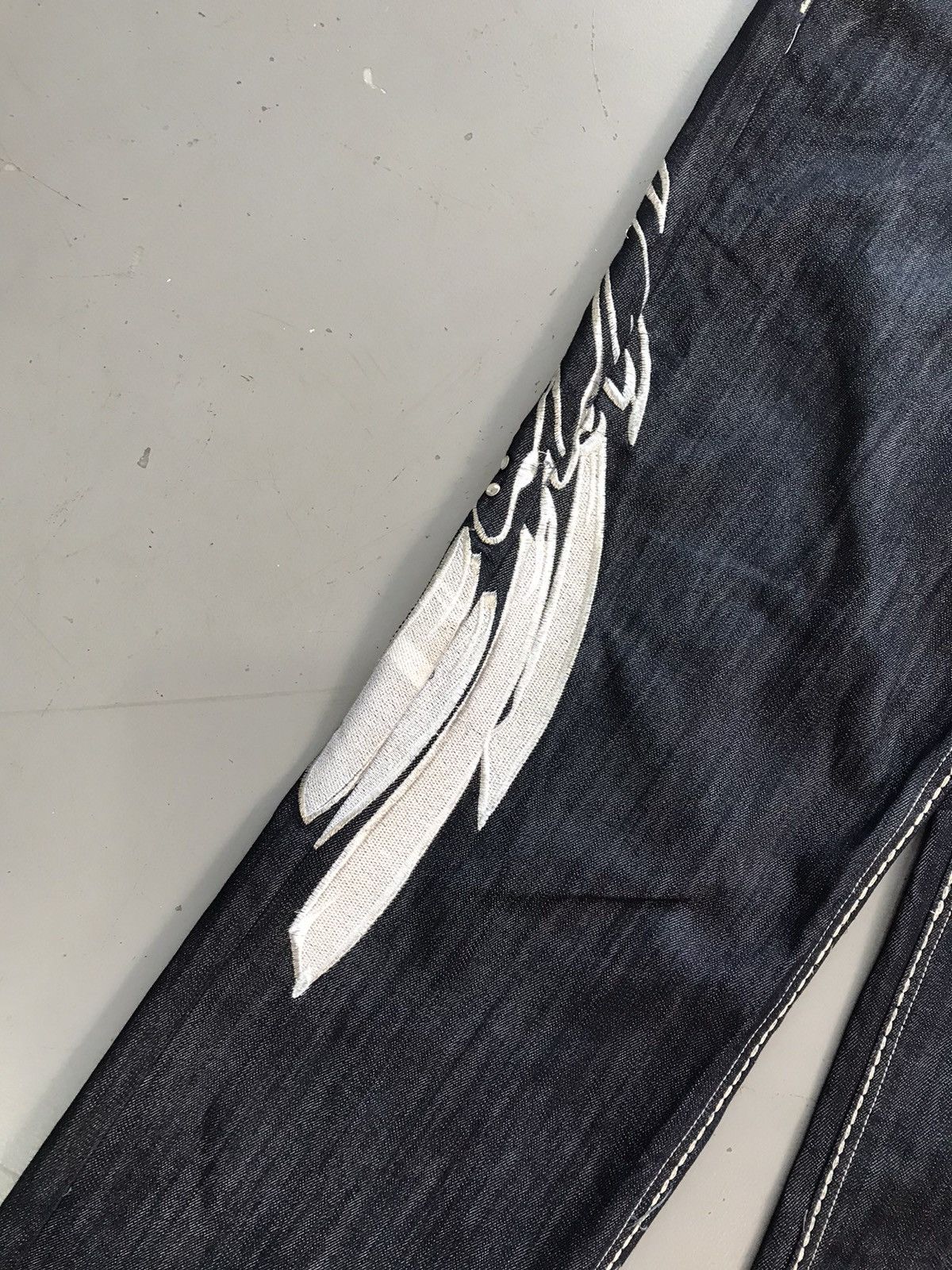 Imperious × Vintage Vintage imperious wings 🪽 embroidered baggy fit denim Size US 41 - 4 Thumbnail