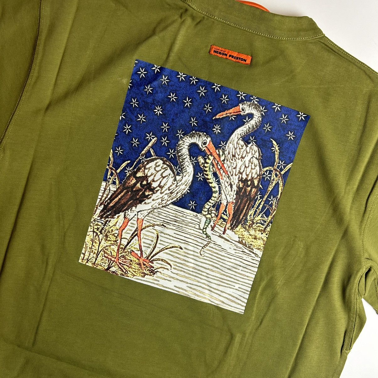 Heron Preston *NEW* Heron Preston Medieval Swans NYC T-shirt Womens Size M / US 6-8 / IT 42-44 - 4 Thumbnail