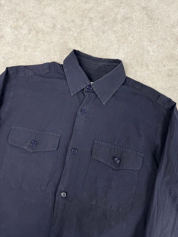 Dries Van Noten Dries Van Noten Navy Tactical Pockets Shirt Size US S / EU 44-46 / 1 - 5 Thumbnail