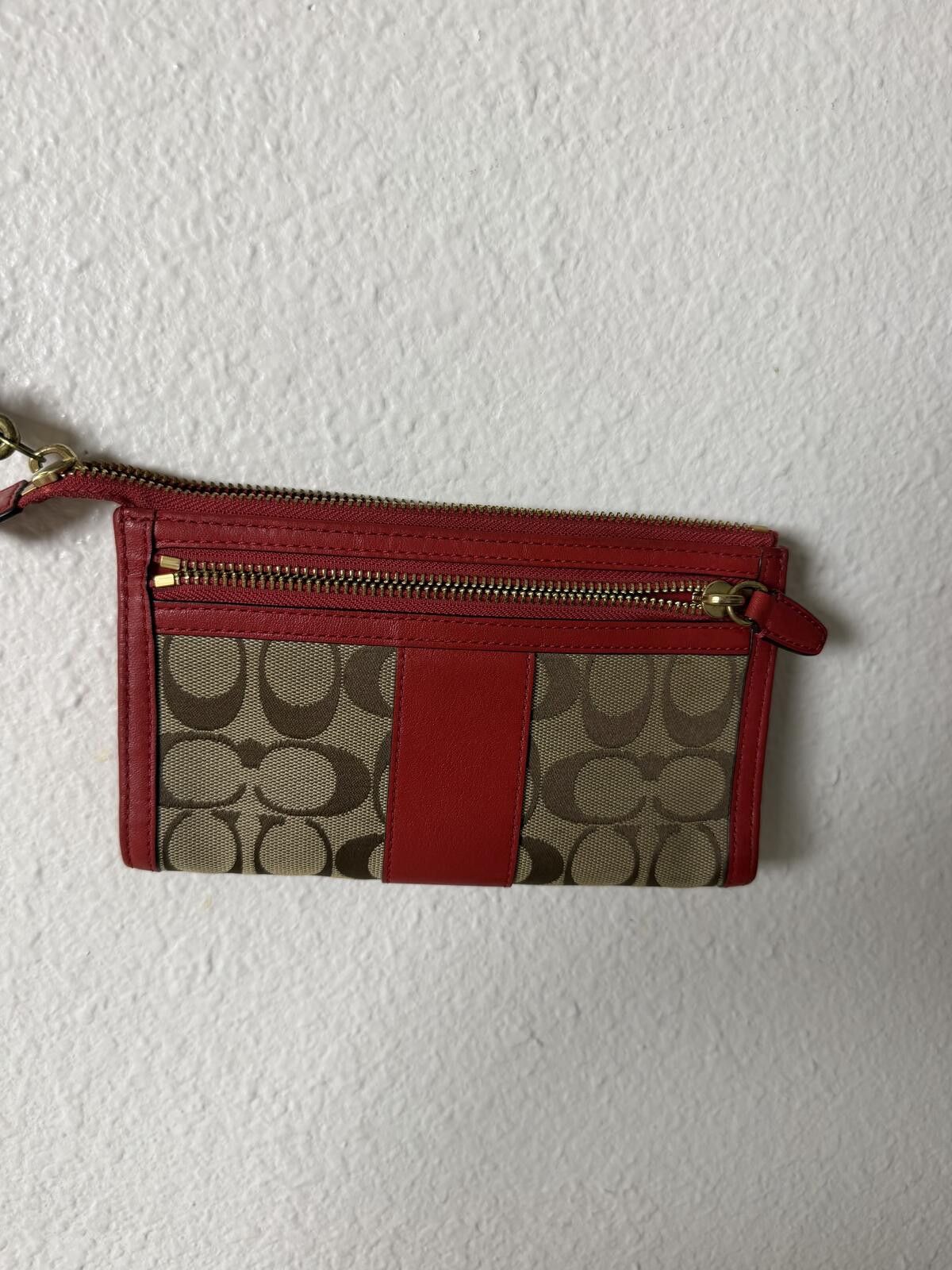 Coach Vtg Coach Legacy Signature Zipper Wallet Size ONE SIZE - 4 Thumbnail