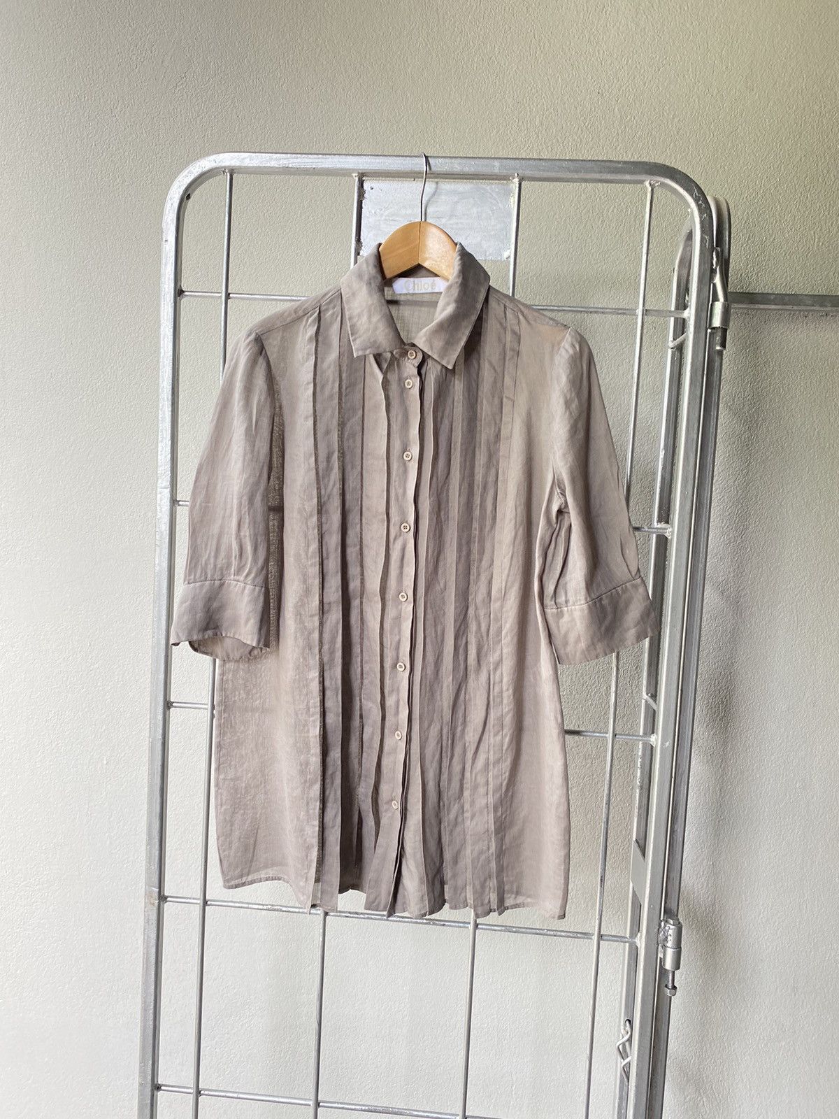 Chloe Chole brow pleated shirt Size M / US 6-8 / IT 42-44 - 14 Thumbnail