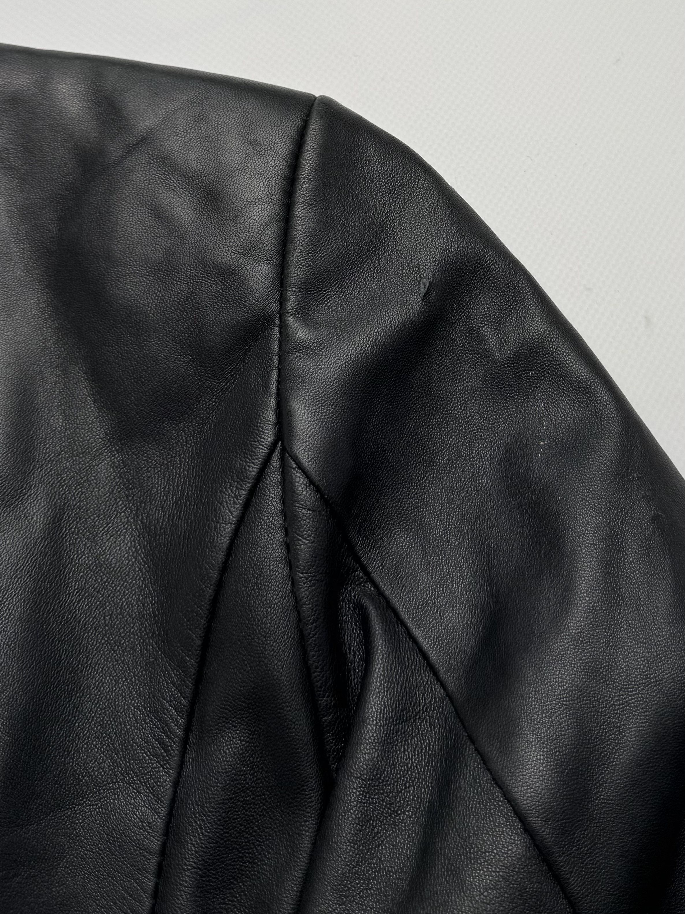Vintage Vintage Long Leather Jacket On Zipper B8(V405)E2 Size M / US 6-8 / IT 42-44 - 10 Thumbnail