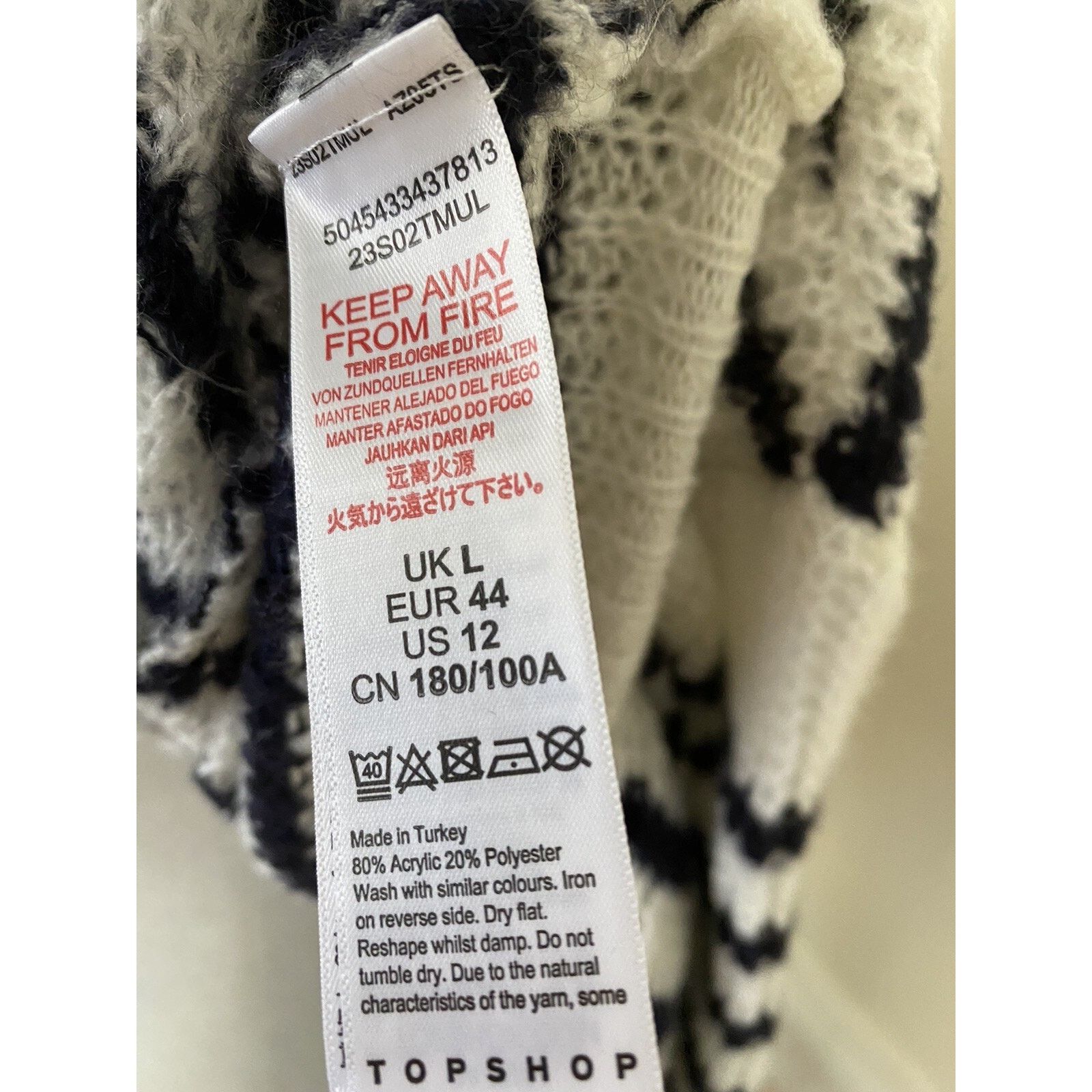 Topshop Topshop size L warm knitted Made in Turkey A003079 Size US L / EU 52-54 / 3 - 8 Thumbnail