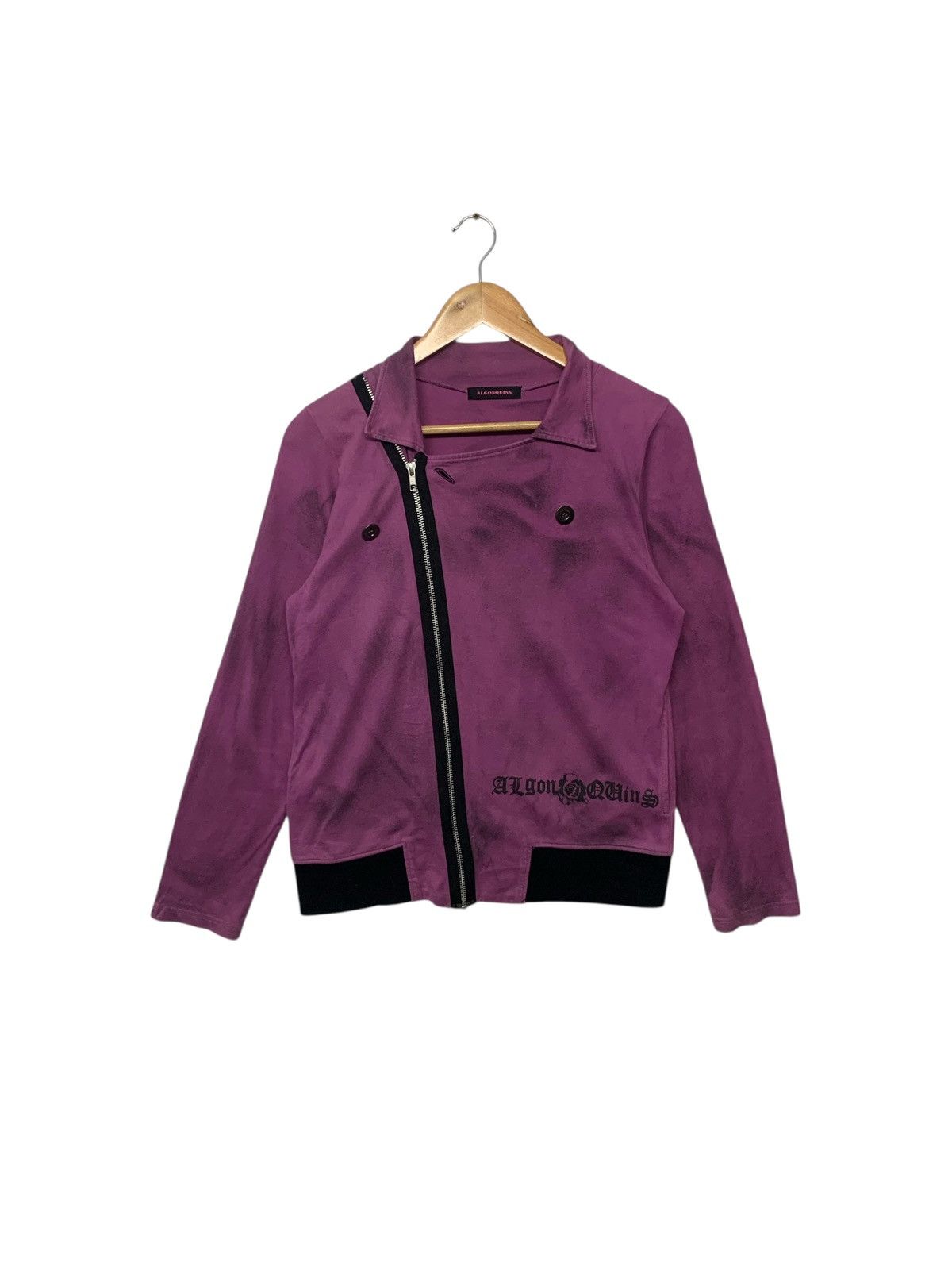 Japanese Brand Rare Algonquins Punk Style Jacket Zipper Down Size M / US 6-8 / IT 42-44 - 2 Thumbnail