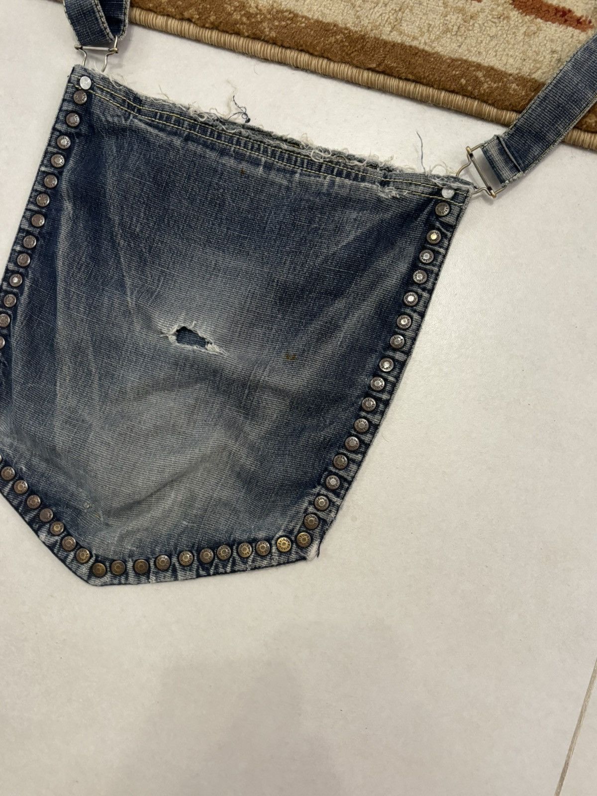 Evisu Rare EVISU Denim Shoulder Bag Vintage Y2K Japanese Size ONE SIZE - 9 Thumbnail