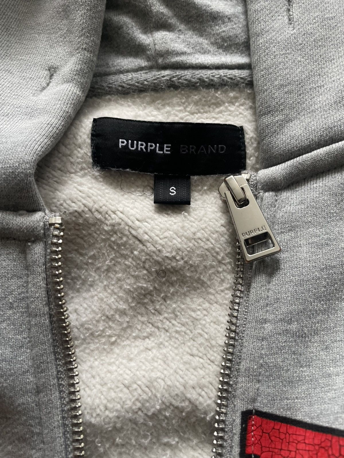 Purple Brand Purple Brand HWT Fleece Collegiate Zip Hoodie Size US S / EU 44-46 / 1 - 2 Thumbnail