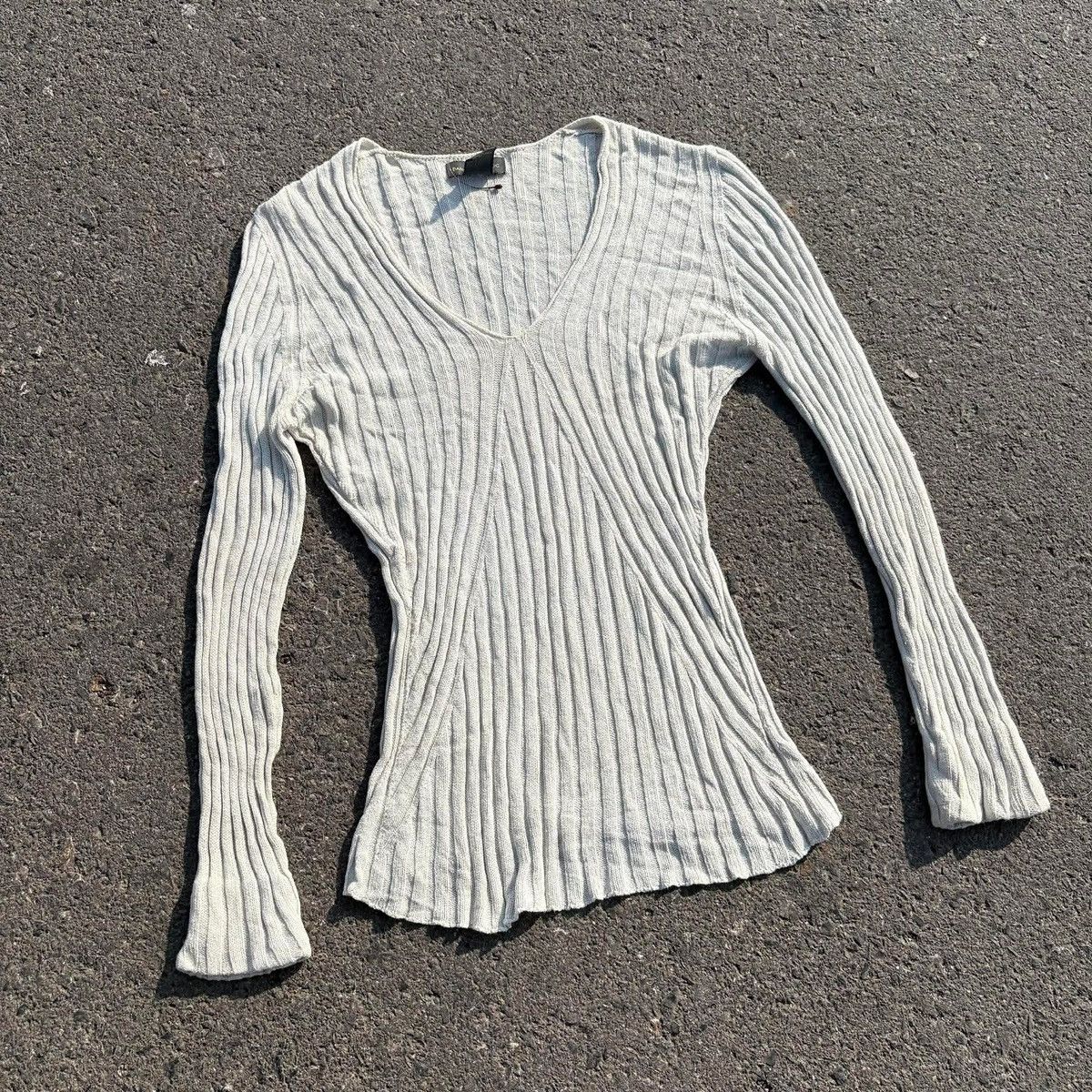 Banana Republic ❌SOLD❌Banana Republic Ribbed V-Neck Knit Top Size L / US 10 / IT 46 - 5 Thumbnail