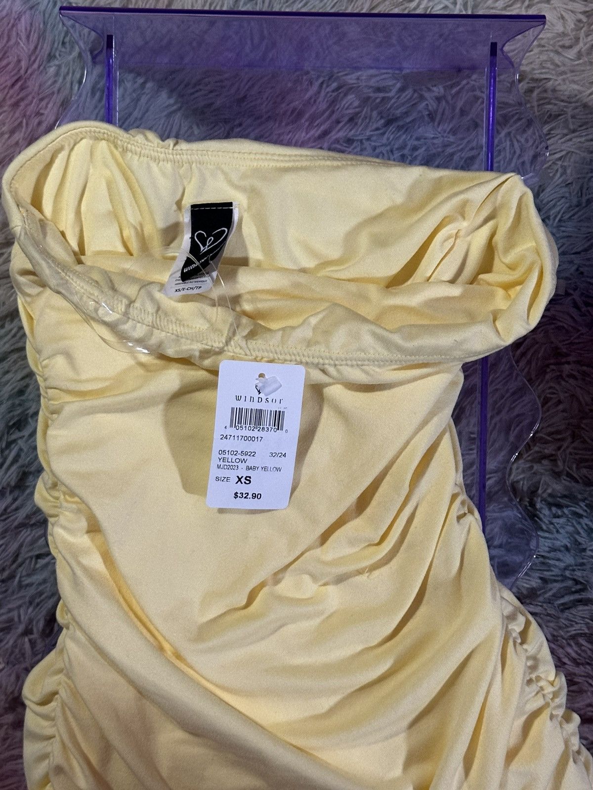 Other summery pastel yellow mini dress Size XS / US 0-2 / IT 36-38 - 2 Thumbnail