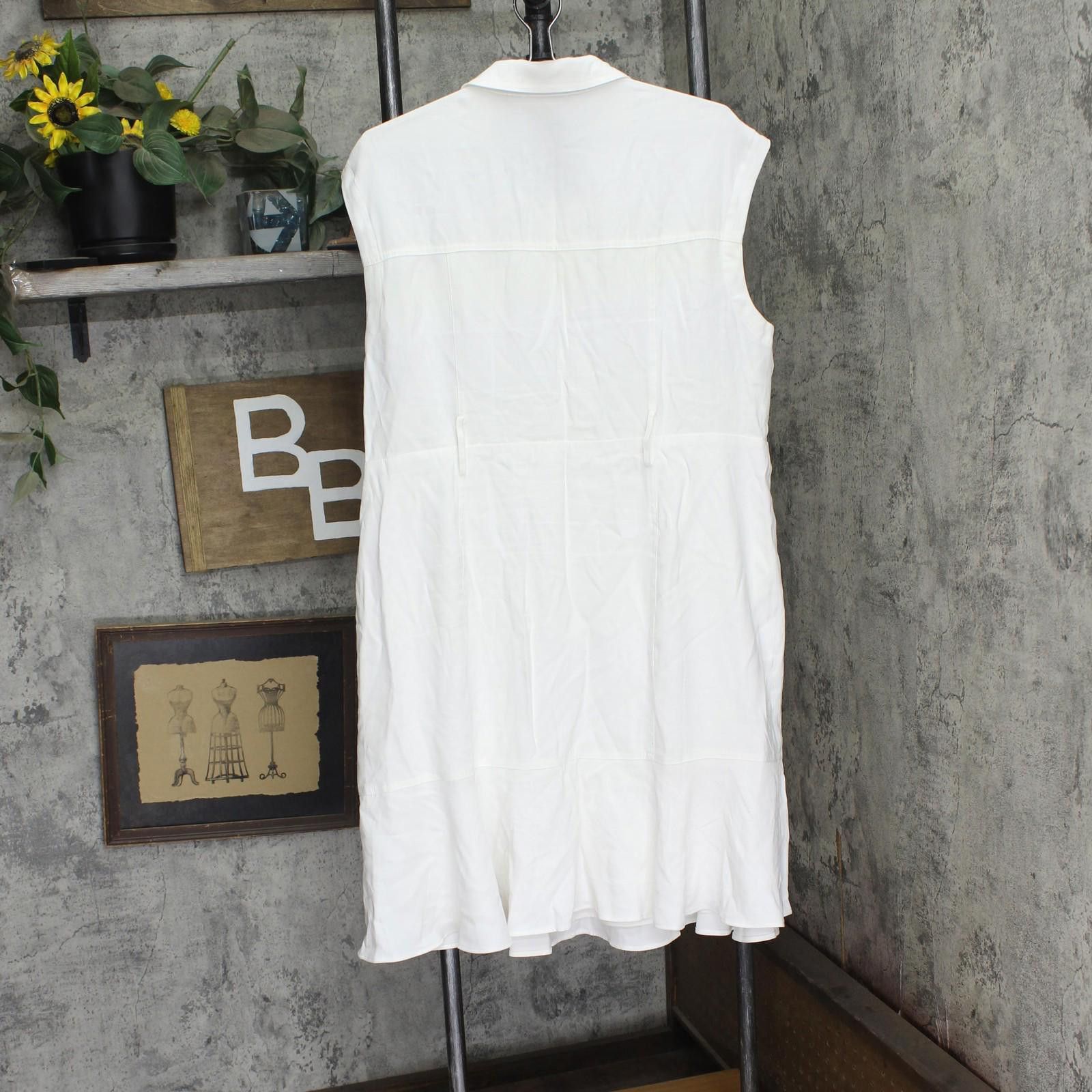 Calvin Klein Calvin Klein Button Up Shirt Dress M4cb8908 Soft White 16 Size XXL / US 16-18 / IT 52-54 - 2 Thumbnail