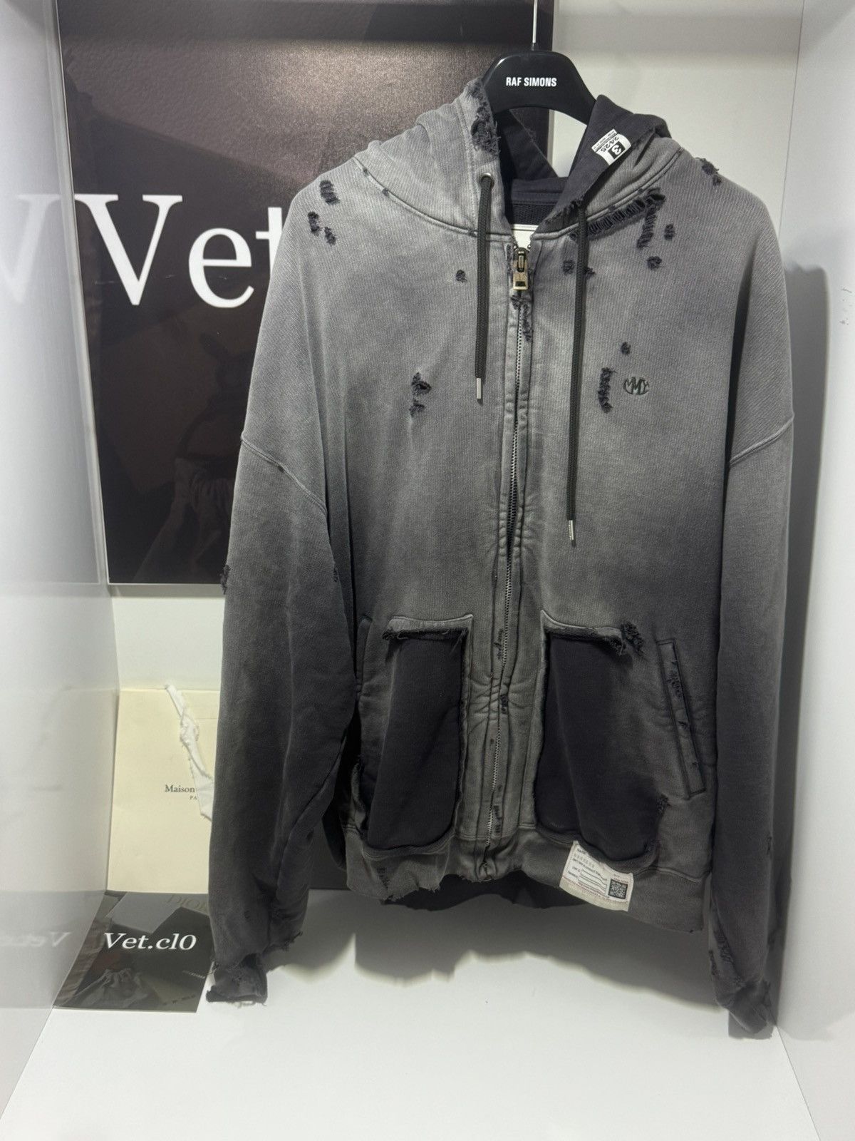 Maison MIHARA YASUHIRO ✅Maison Mihara Yasuhiro distressed zip hoodie Size US L / EU 52-54 / 3 - 1 Thumbnail