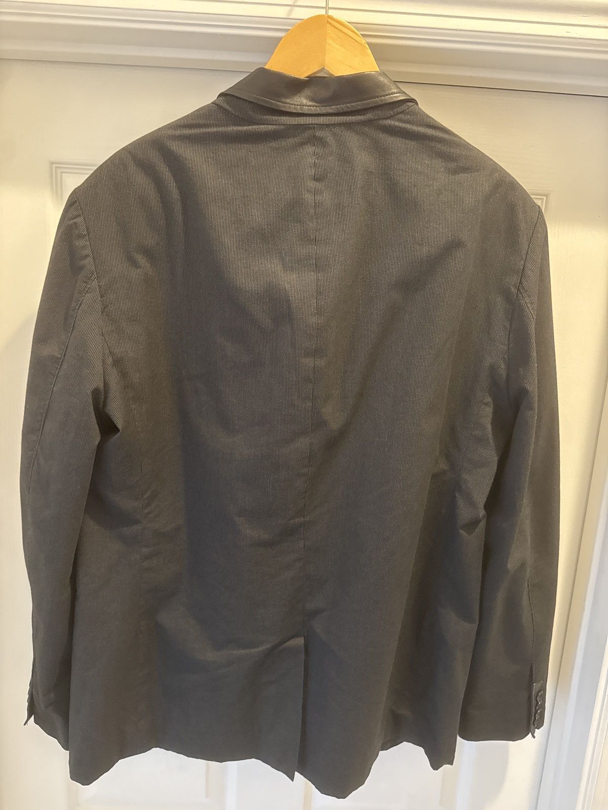 John Varvatos John varvatos cotton and leather 'silo' jacket blazer Size 42R - 3 Thumbnail