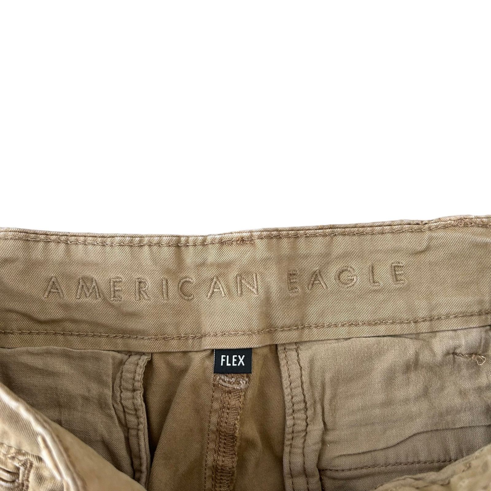 American Eagle Outfitters American Eagle Athletic Skinny Tan Pants Sz 31x32 Size US 31 - 2 Thumbnail