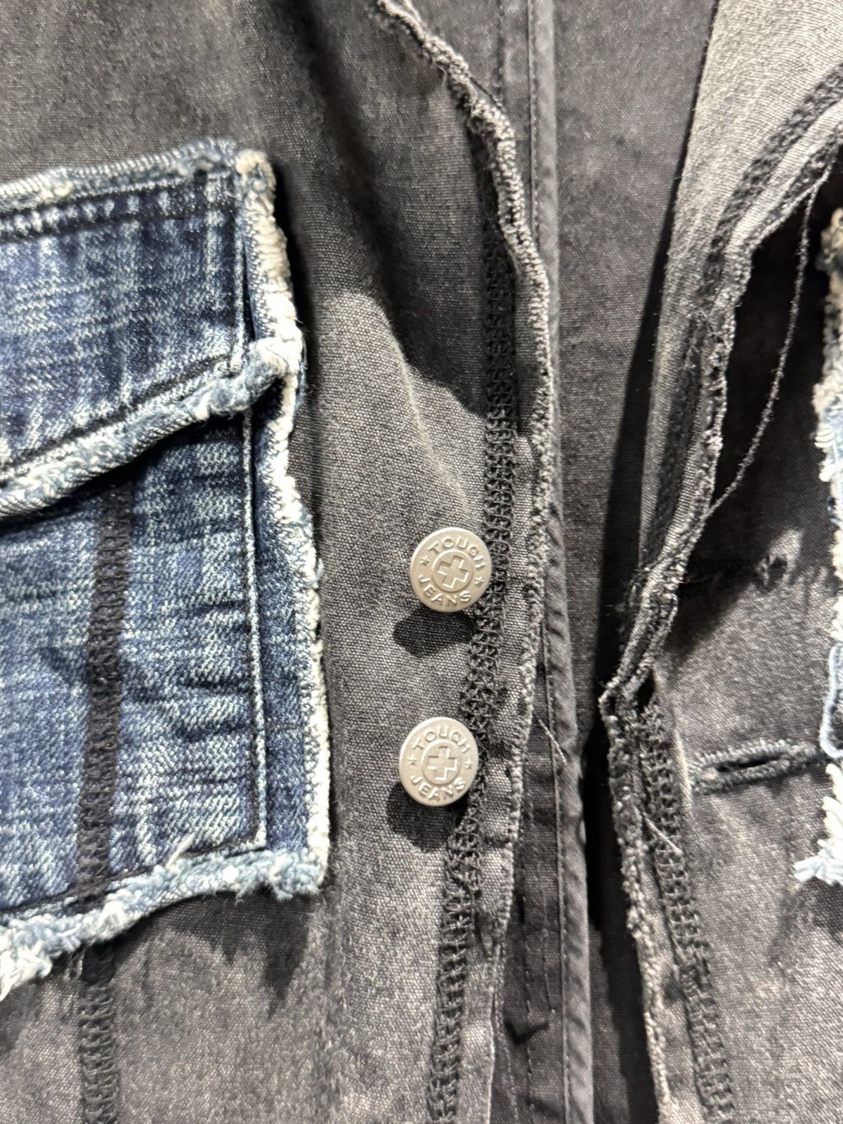 Vintage Vintage Tough Jeans Smith Distressed Western Chore Jacket Size 40L - 22 Thumbnail