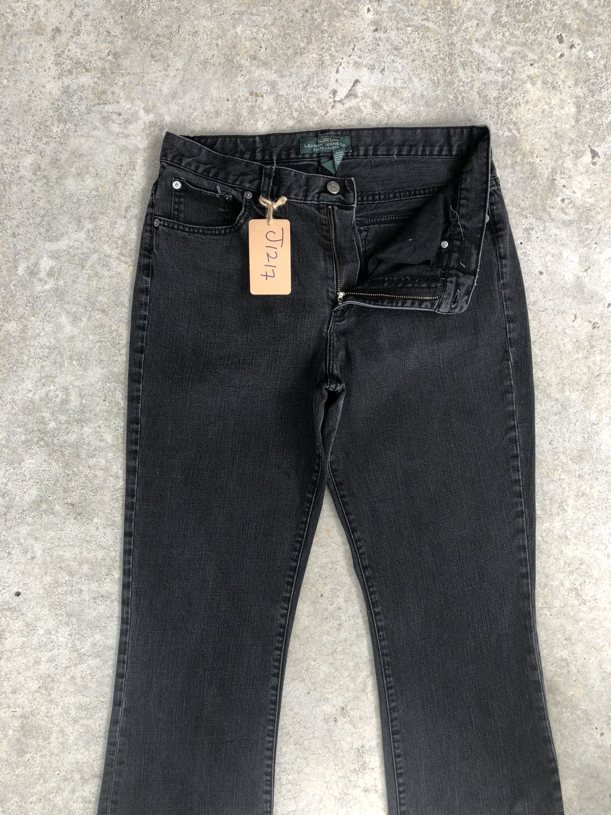 If Six Was Nine LRL Lauren Flared Jeans Distressed Jeans Size US 33 - 3 Thumbnail