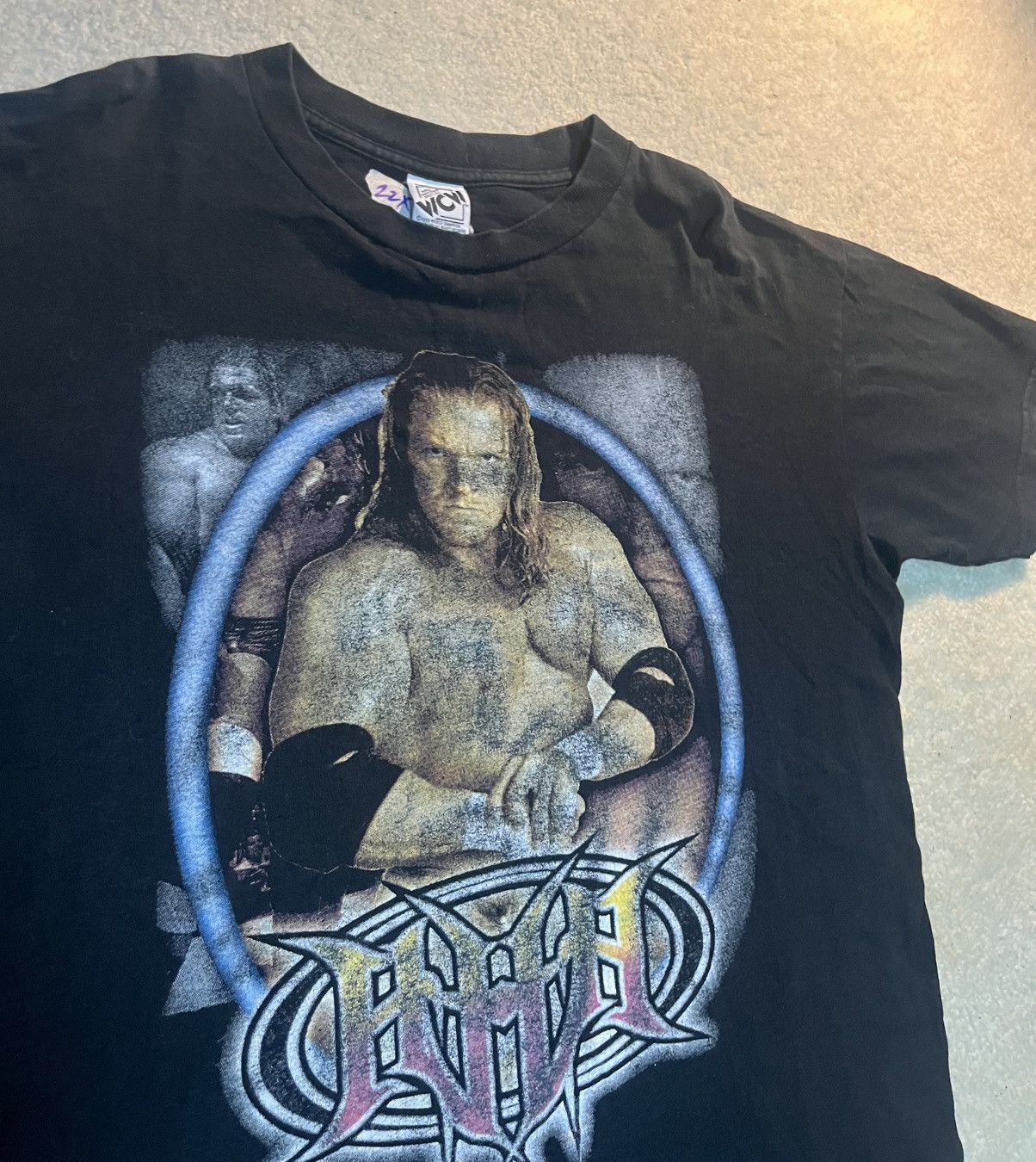 WCW/nWo 1999 TRIPLE H WCW Wrestling Rare Boot Tee 22x28 Size US L / EU 52-54 / 3 - 2 Thumbnail
