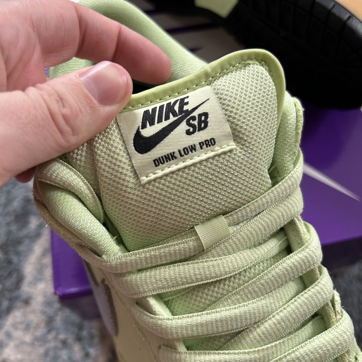Nike SB DUNK LOW PRO PREMiUM SUEDE VERDUGO MOUNTAiN LiQUiD LiME WOLF Size US 9.5 / EU 42-43 - 4 Thumbnail