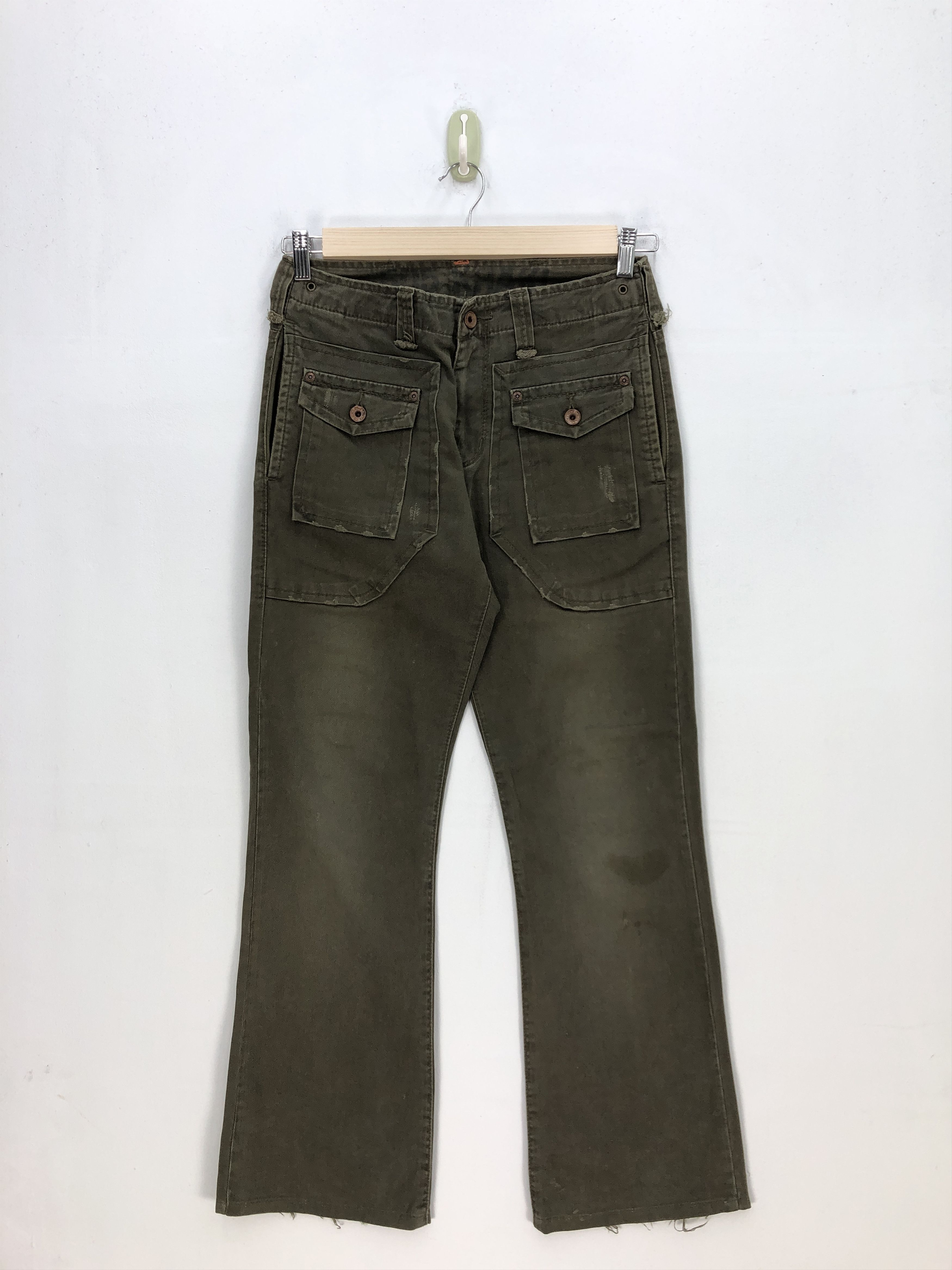 Japanese Brand Japanese Jeans Japanese Multi Pocket Denim Cargo Pants Size US 30 / EU 46 - 1 Thumbnail