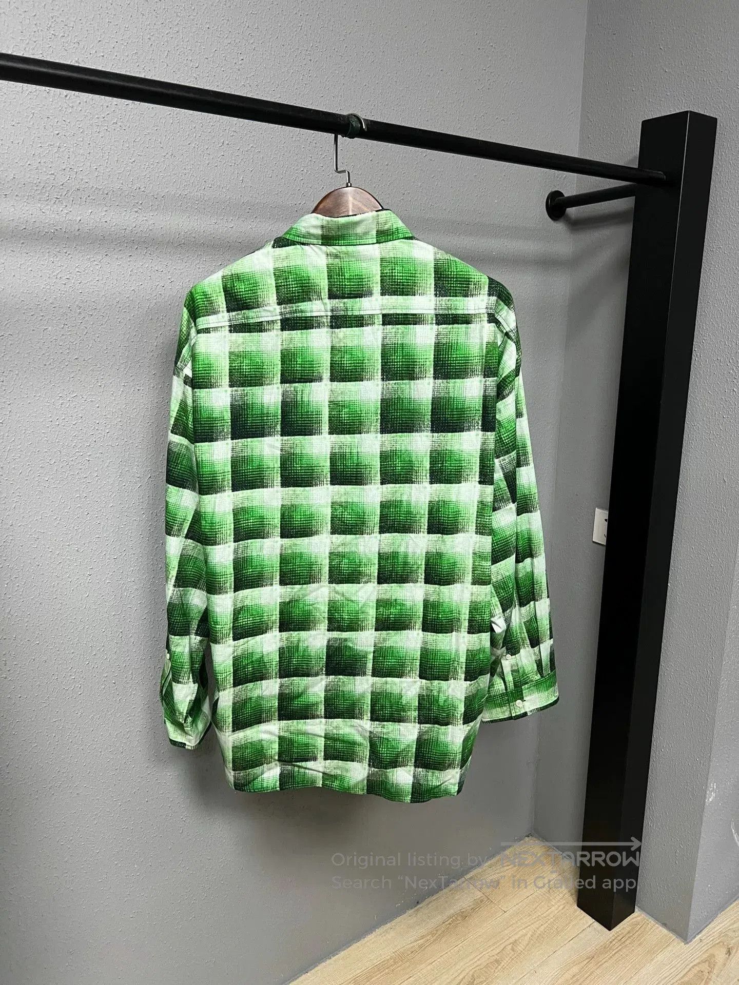 Acne Studios Acne Studios Plaid Slogan Shirt. Size US M / EU 48-50 / 2 - 2 Thumbnail