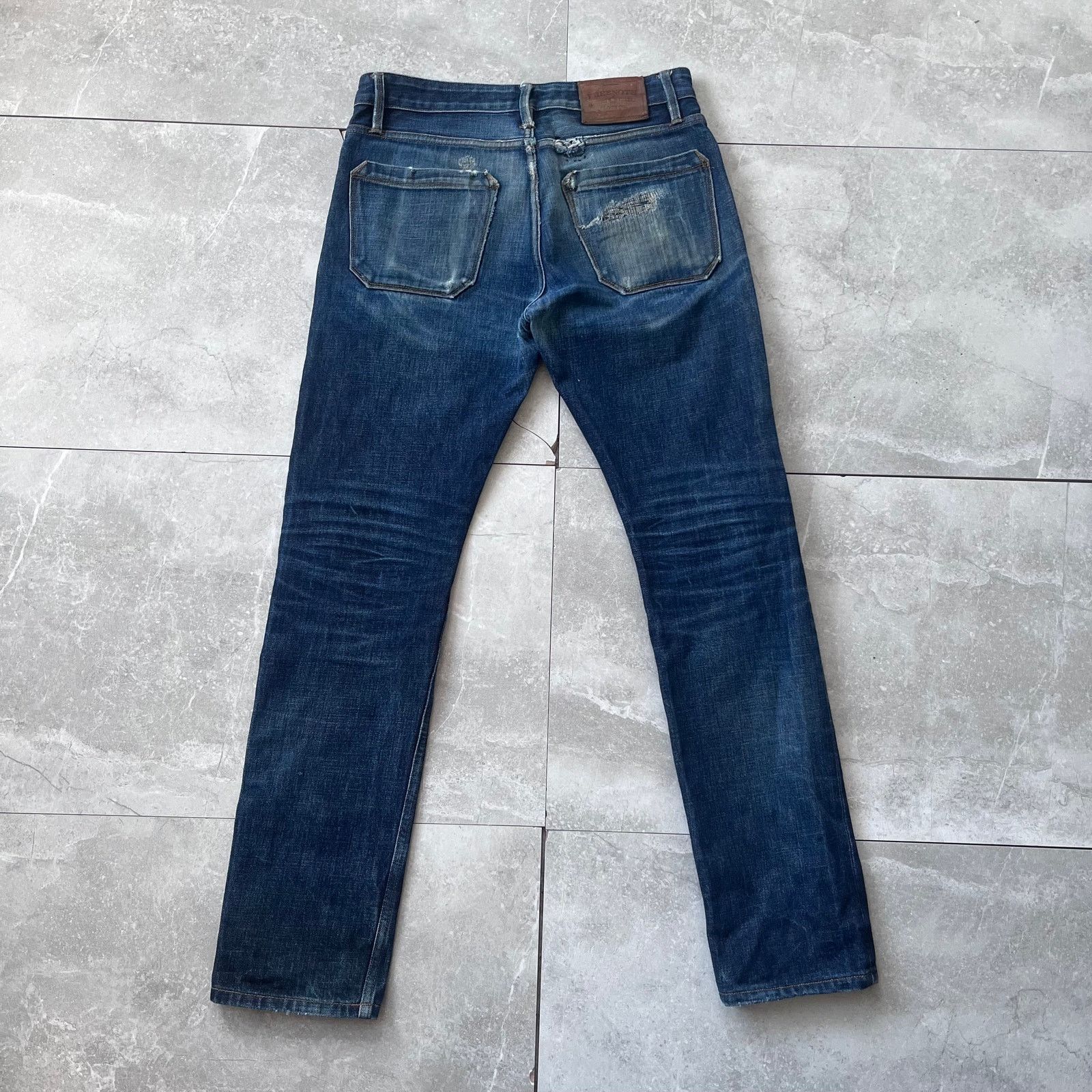 Freenote Cloth Freenote Cloth Rios Selvedge Jeans Patched & Faded Size US 31 - 7 Thumbnail