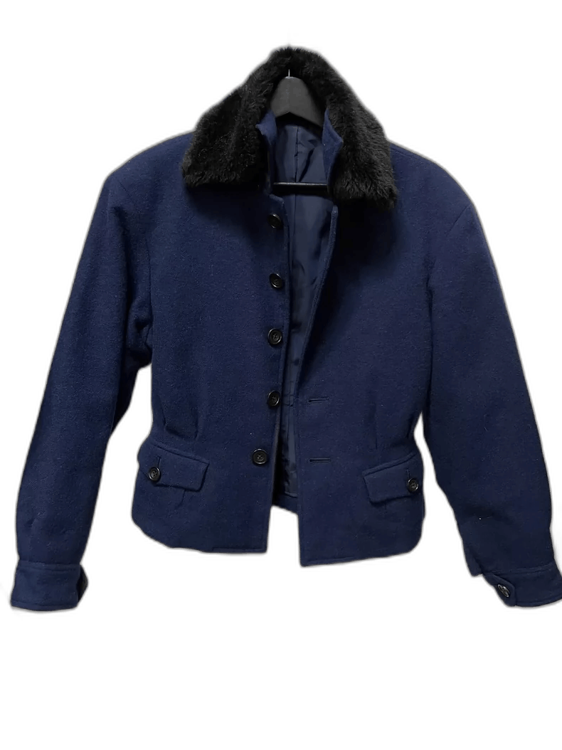 Yohji Yamamoto yohji yamamoto navy casual jacket with fur collar Size US M / EU 48-50 / 2 - 1 Thumbnail