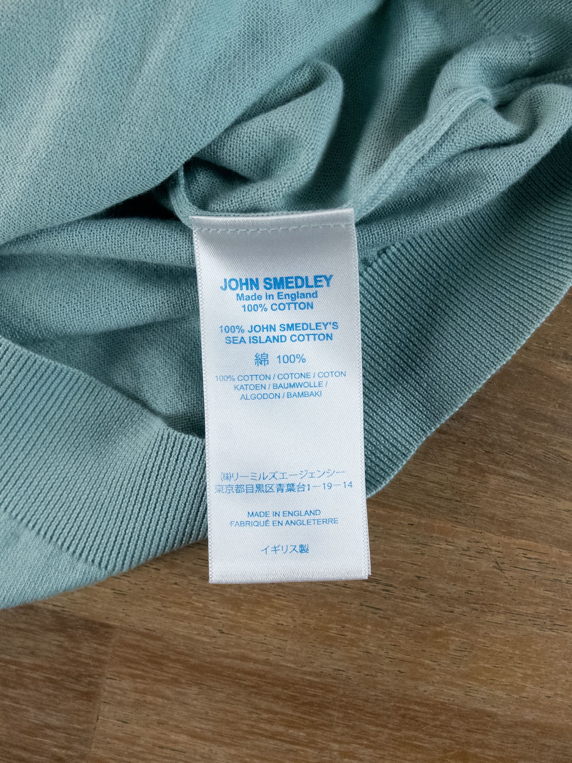 John Smedley JOHN SMEDLEY Noah mint green knit cotton polo shirt Medium q Size US M / EU 48-50 / 2 - 7 Thumbnail