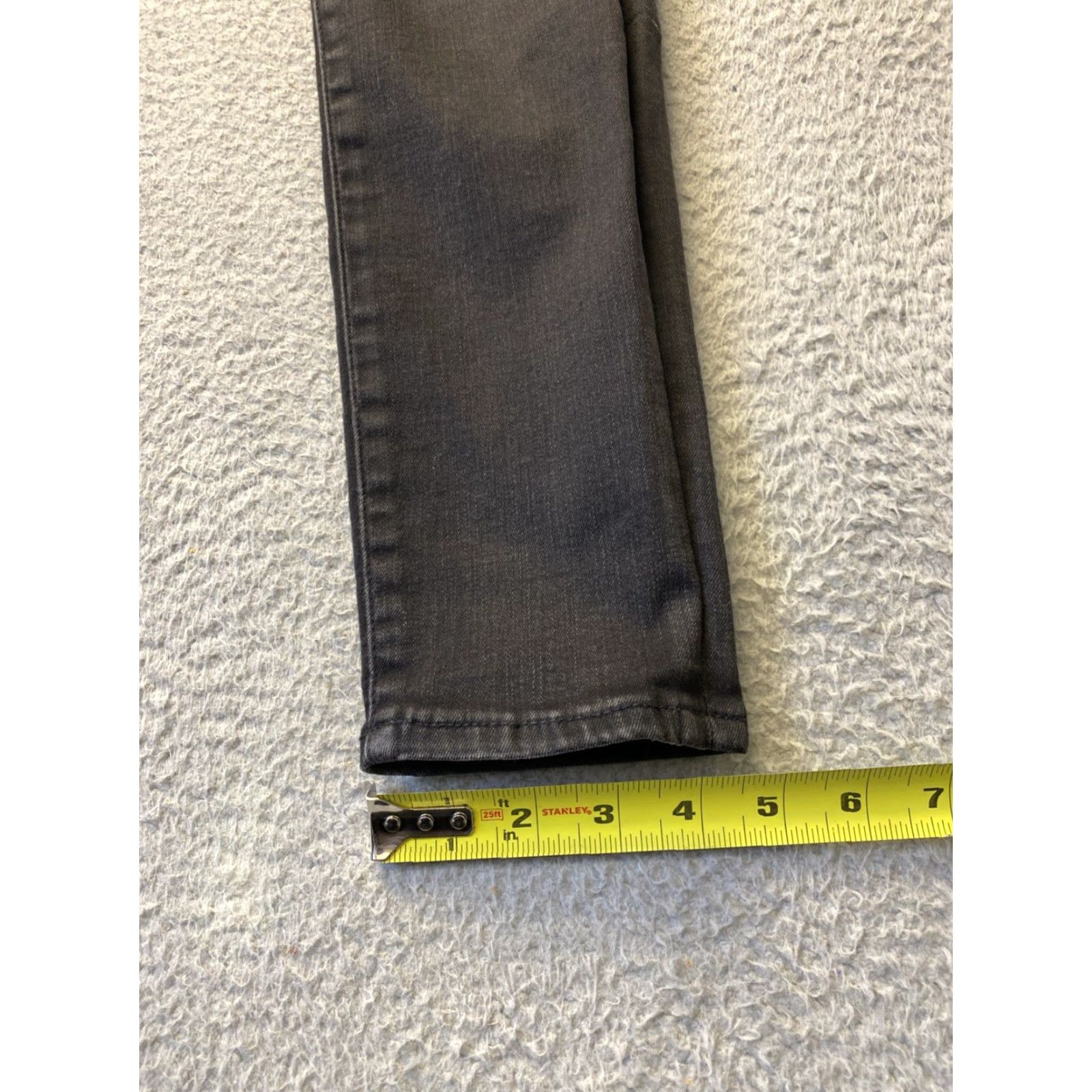 Abercrombie & Fitch VINTAGE Abercrombie & Fitch Denim Jeans Women's 8 Slim Skinny 30x29 Faded Black 90s Grunge Hipster Retro Mens? Size 30" / US 8 / IT 44 - 7 Thumbnail